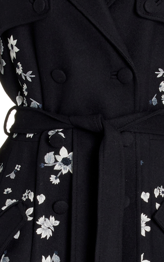 Berlin Embroidered Wool Trench Coat展示图