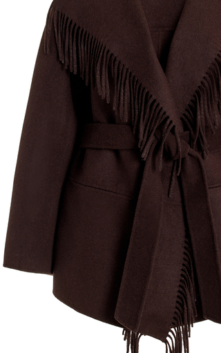 Rowen Fringe Wool-Blend Coat展示图