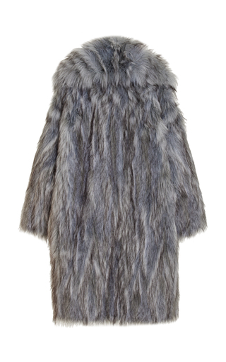 Faux-Fur Shawl Coat展示图