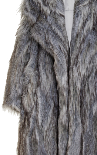 Faux-Fur Shawl Coat展示图