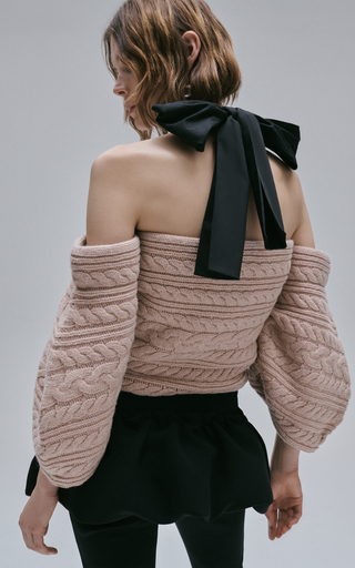 Neville Off-The-Shoulder Wool-Blend Sweater展示图