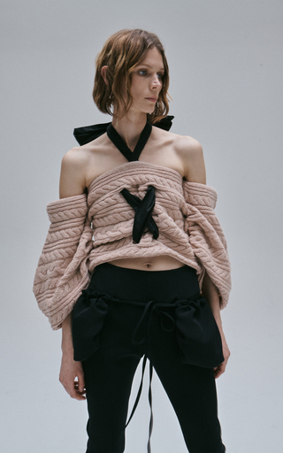 Neville Off-The-Shoulder Wool-Blend Sweater展示图