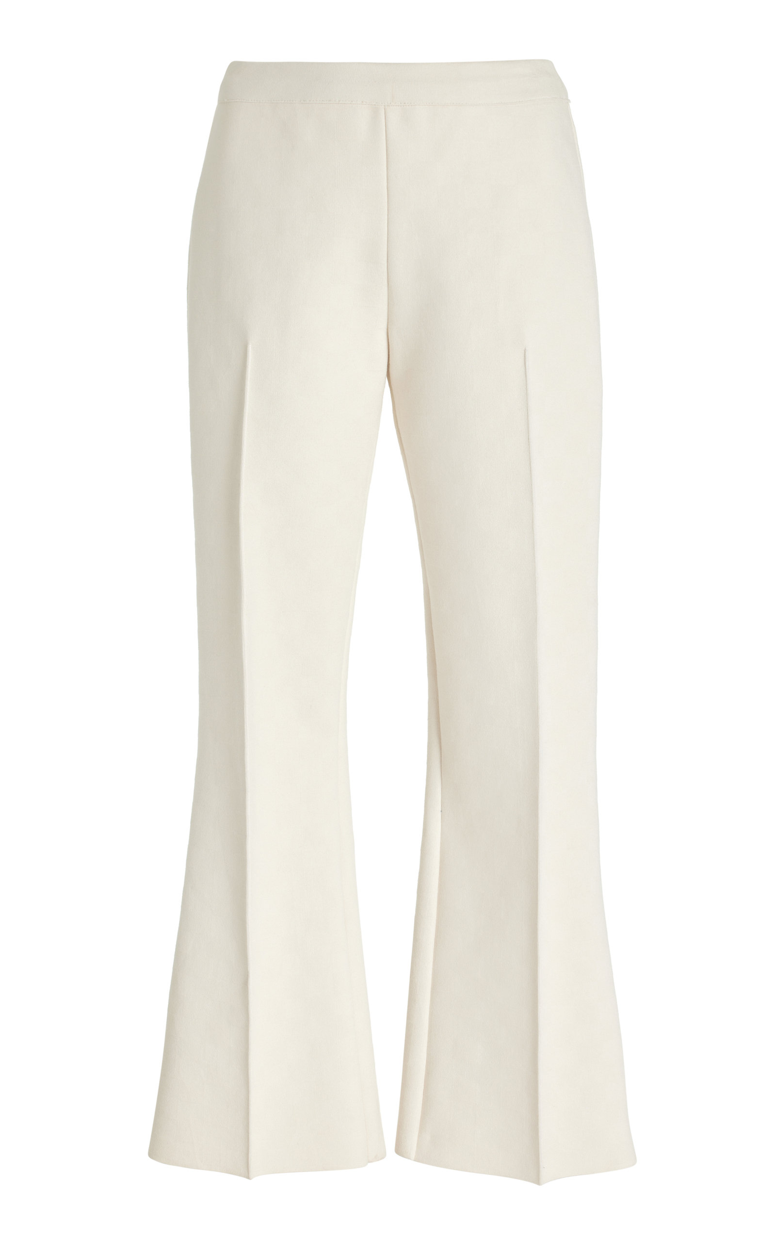 High Sport Exclusive Kick Cotton-blend Cropped Trousers In Ivory