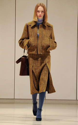 Tailored Wool-Blend Tweed Jacket展示图