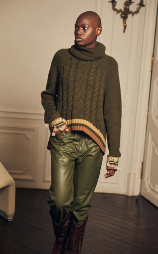 Olive Swooning Sweater展示图