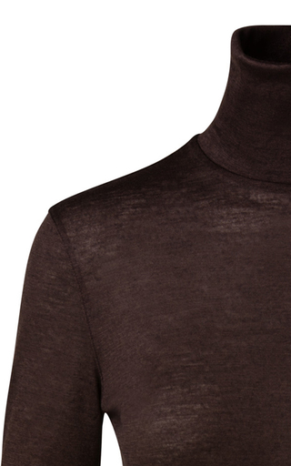 Cashmere-Silk Mockneck Top展示图