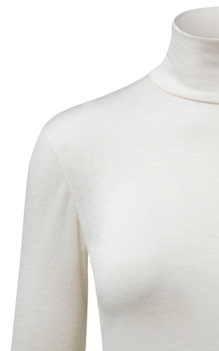 Cashmere-Silk Mockneck Top展示图