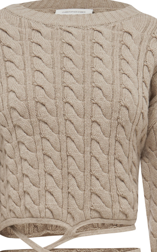 Cable Knit Wool-Cashmere Maxi Dress展示图