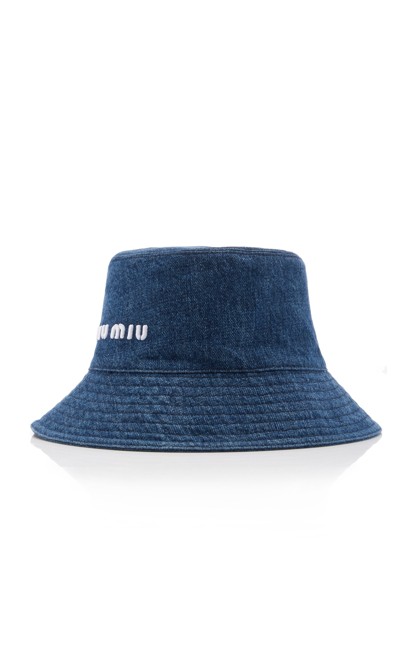 Miu Miu Denim Fisherman Hat in Blue