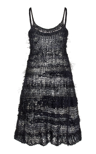 Loose Hand Knit Dress And Shrug展示图