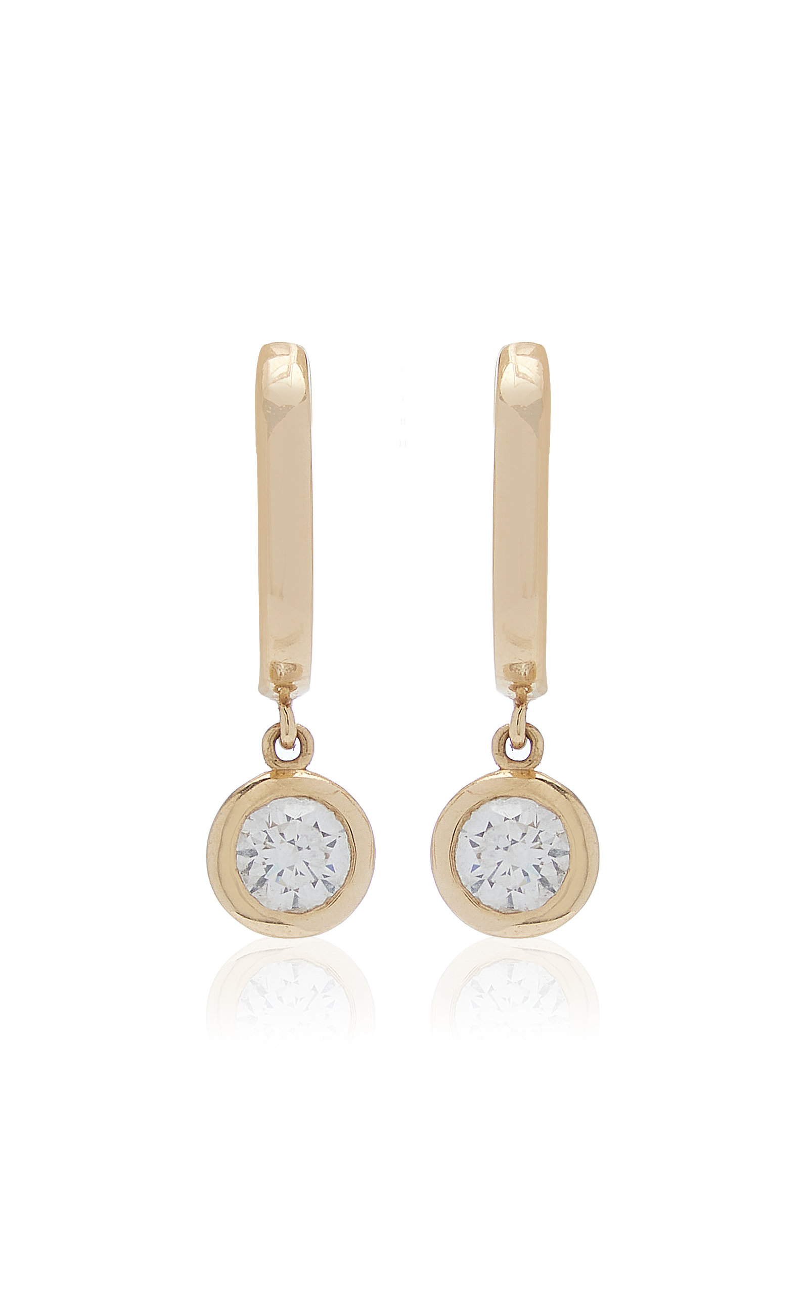 VRAI Duo Drop Earrings | 14K Yellow Gold