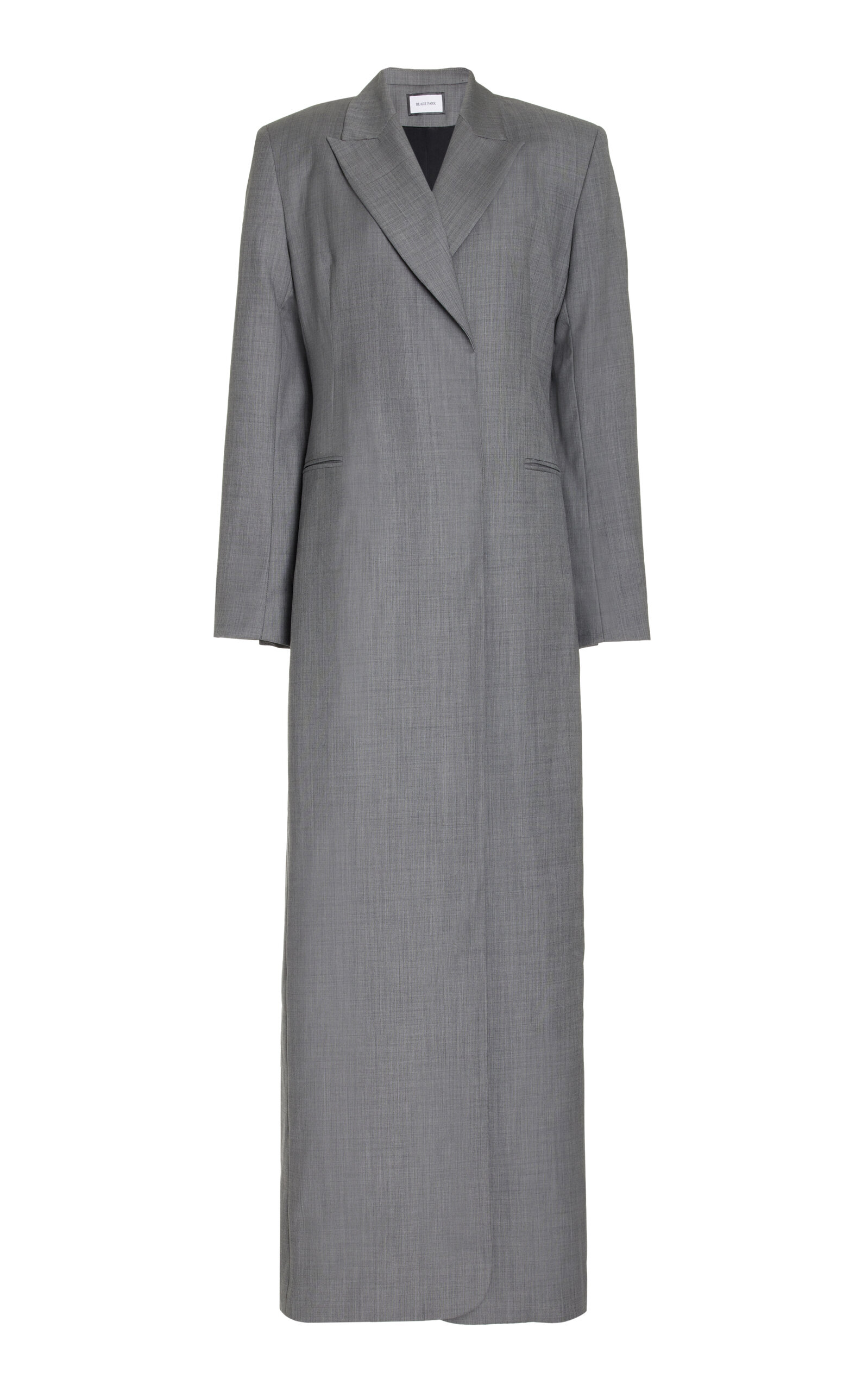 Tailored Wool Wrap Coat