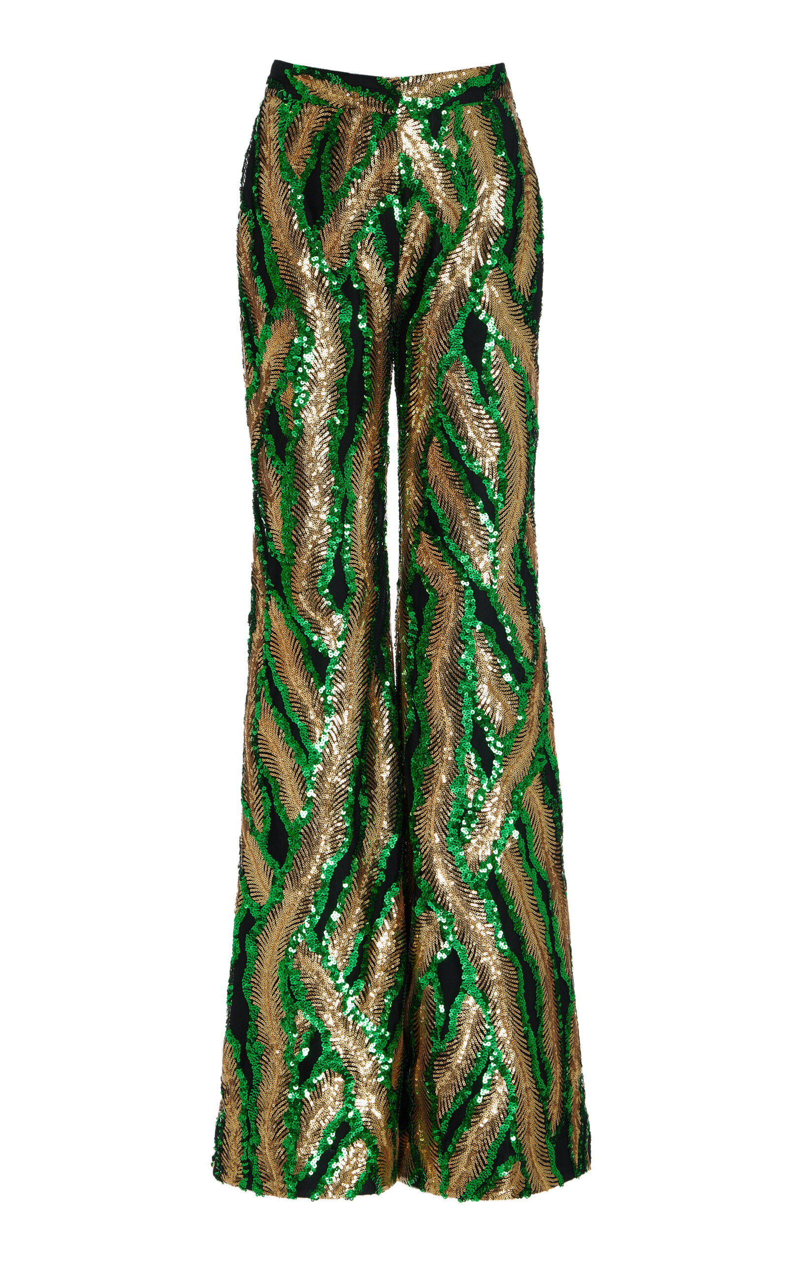 Exclusive Sequin Flared Pants