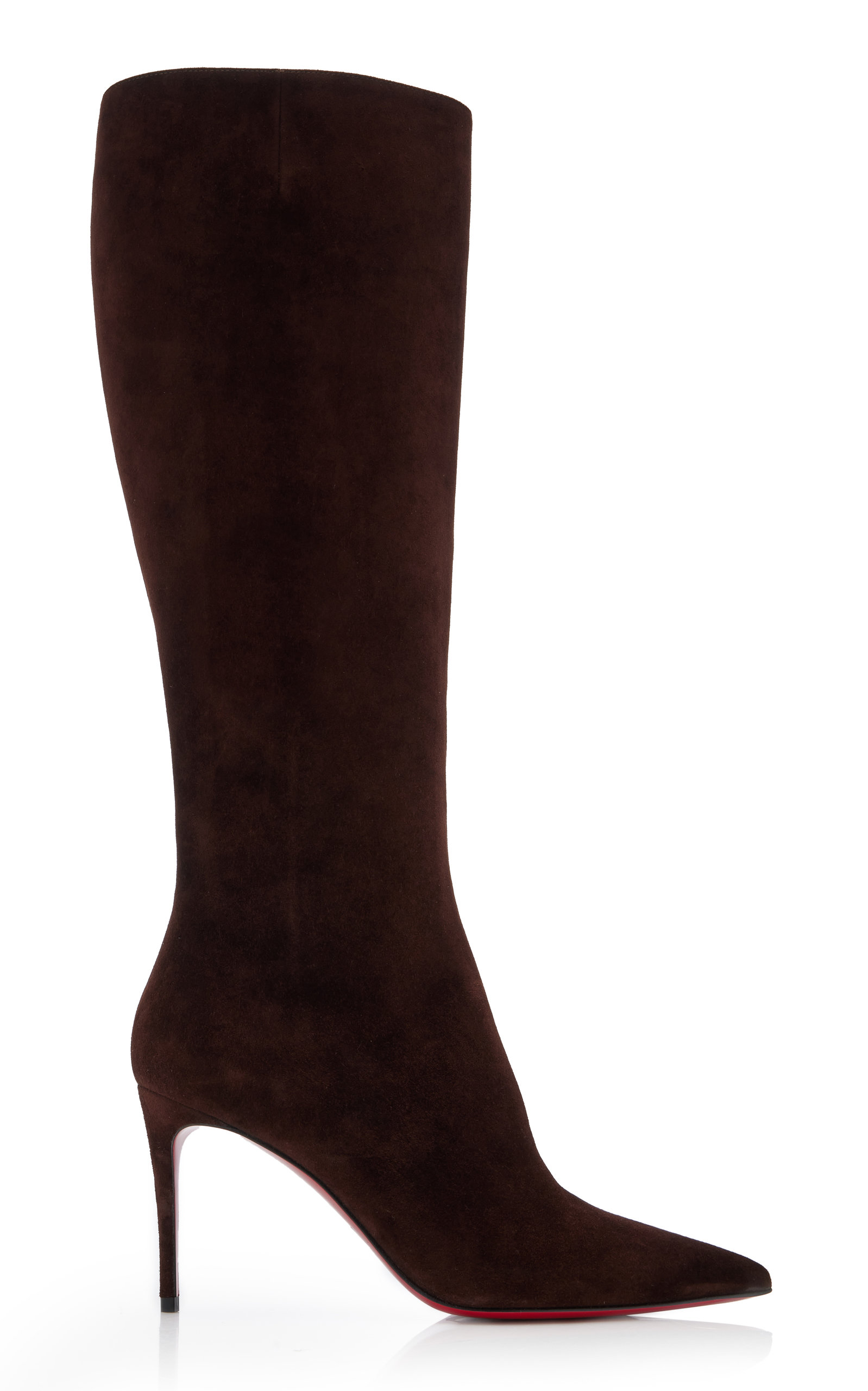 Kate Botta 85 Leather Knee High Boots in Black - Christian Louboutin