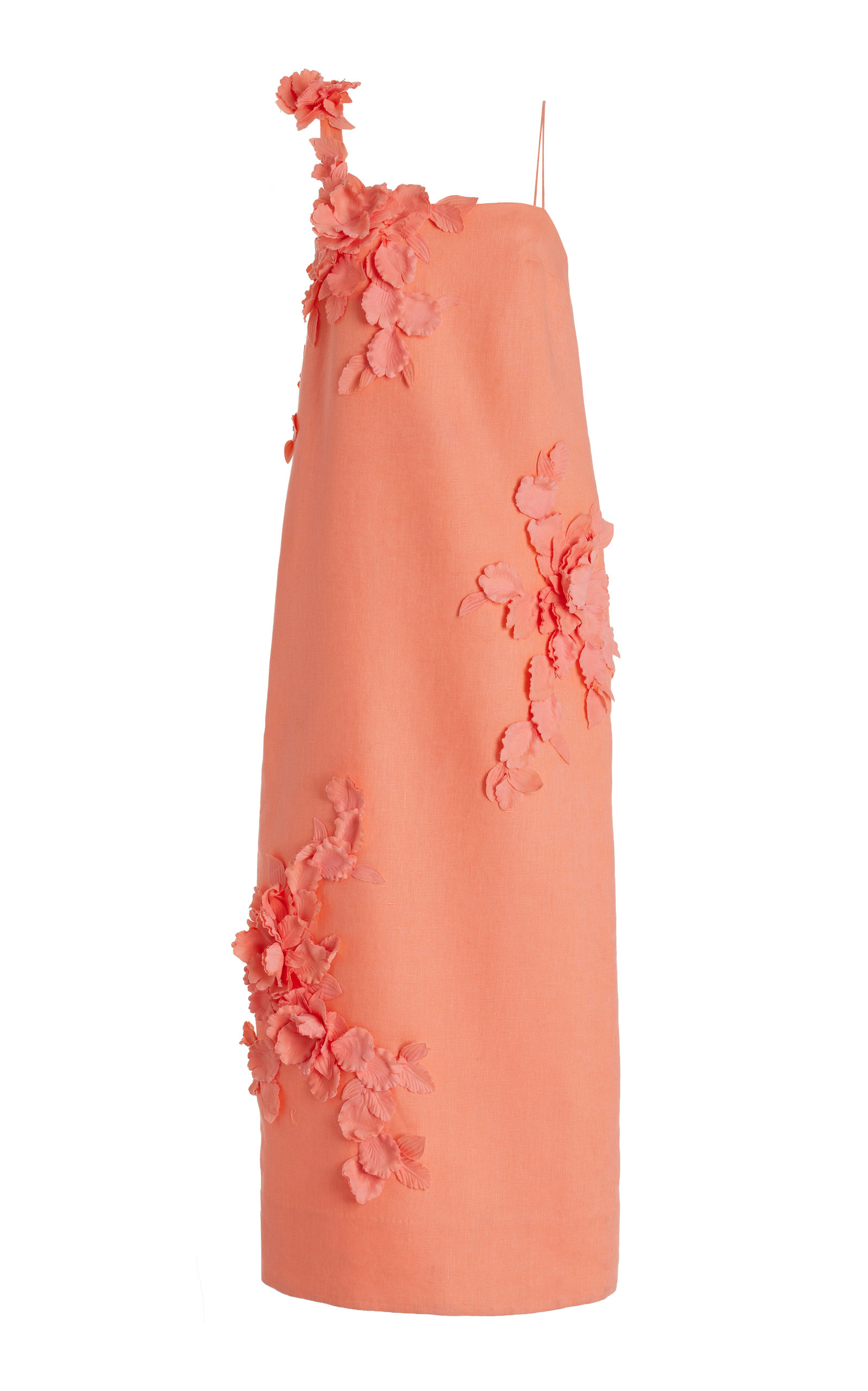 Zimmermann Womens High Tide Lift Off Flower Linen Maxi Dress In Pink Modesens 