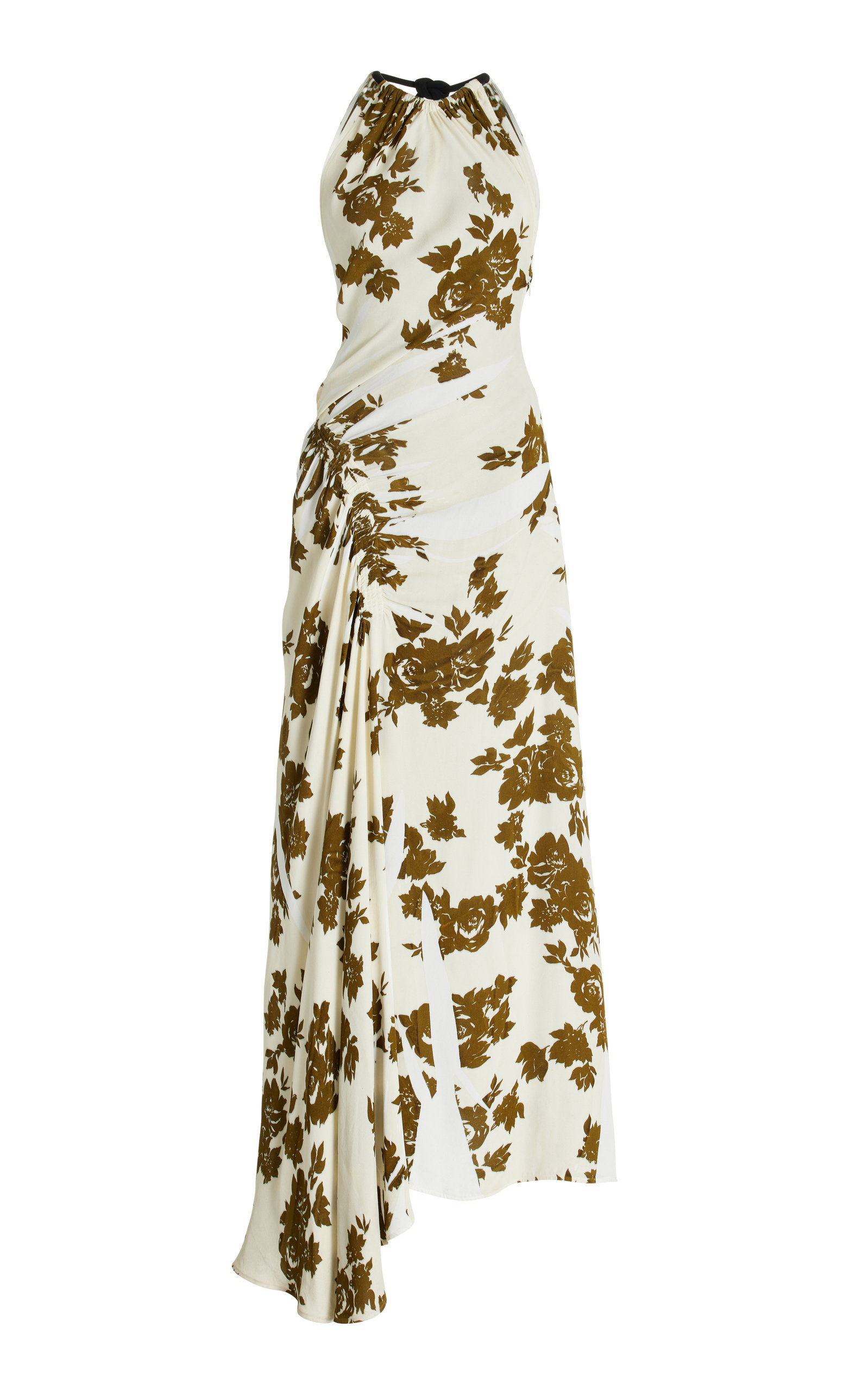 Proenza Schouler Floral Printed Dress w Cinched Waist Smart Closet