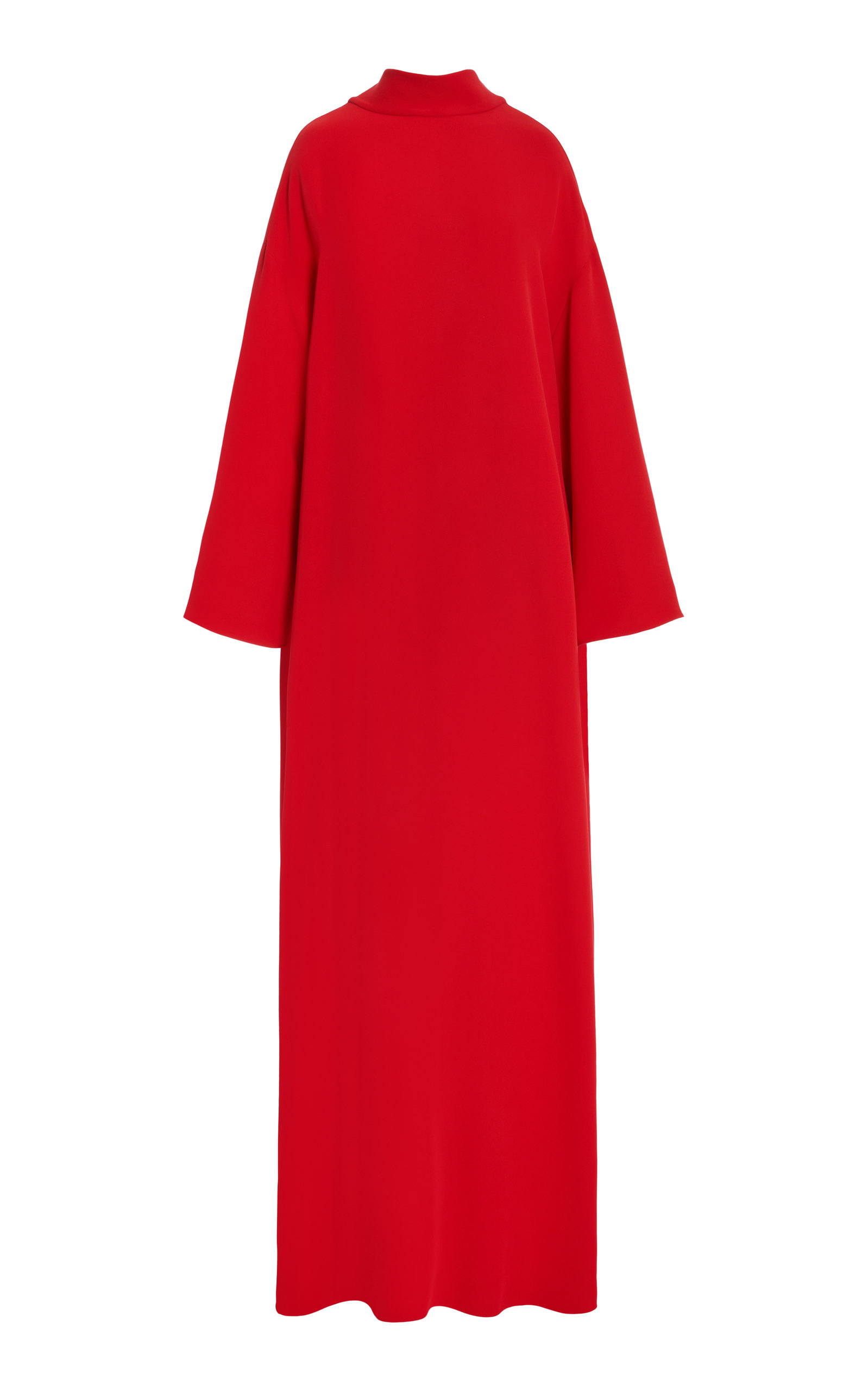 Valentino Women's Cady Couture Silk Caped Gown In Red | ModeSens