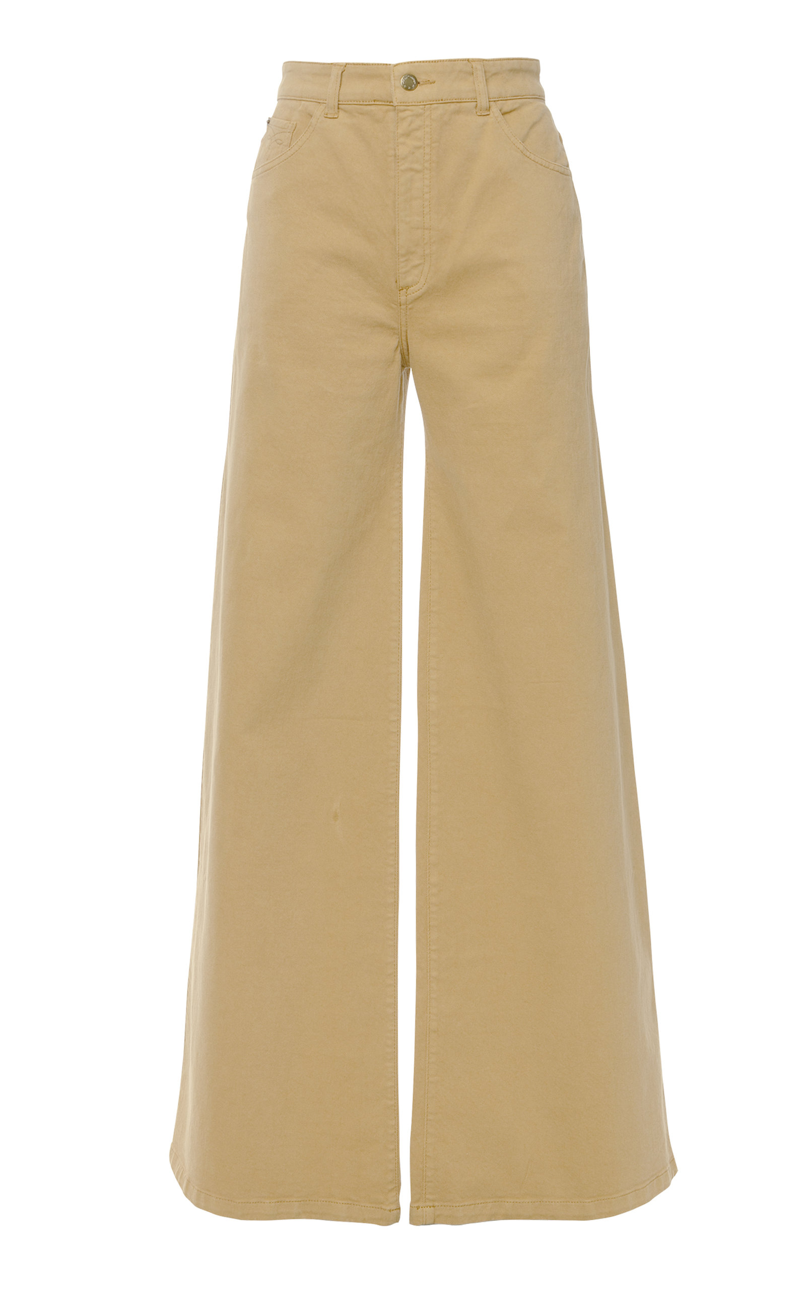 Lena Hoschek Women's Boogie Stretch-Cotton Wide-Leg Pants