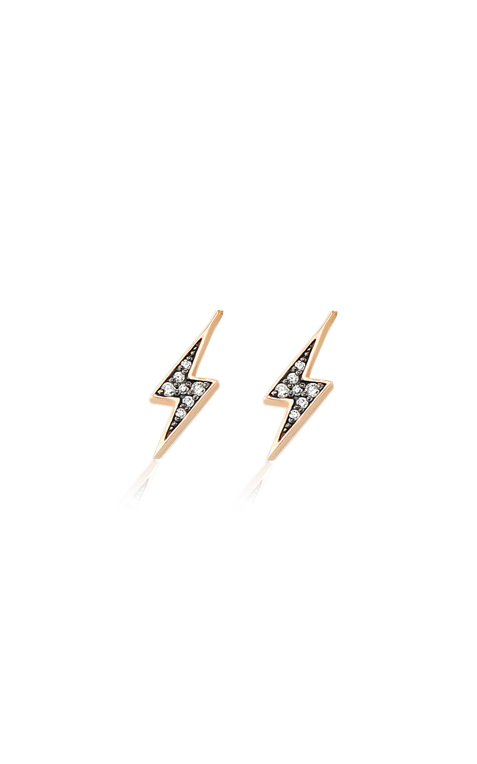 Bolt 18K Yellow Gold Diamond Earrings