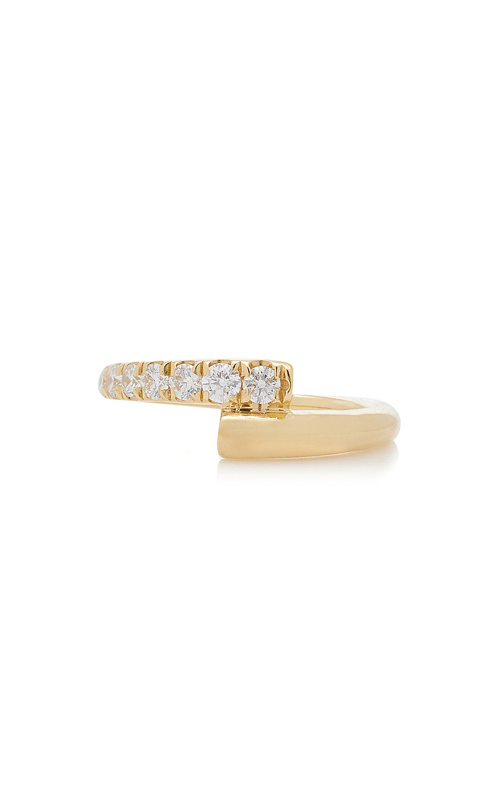 Lola 18K Yellow Gold Diamond Pinky Ring