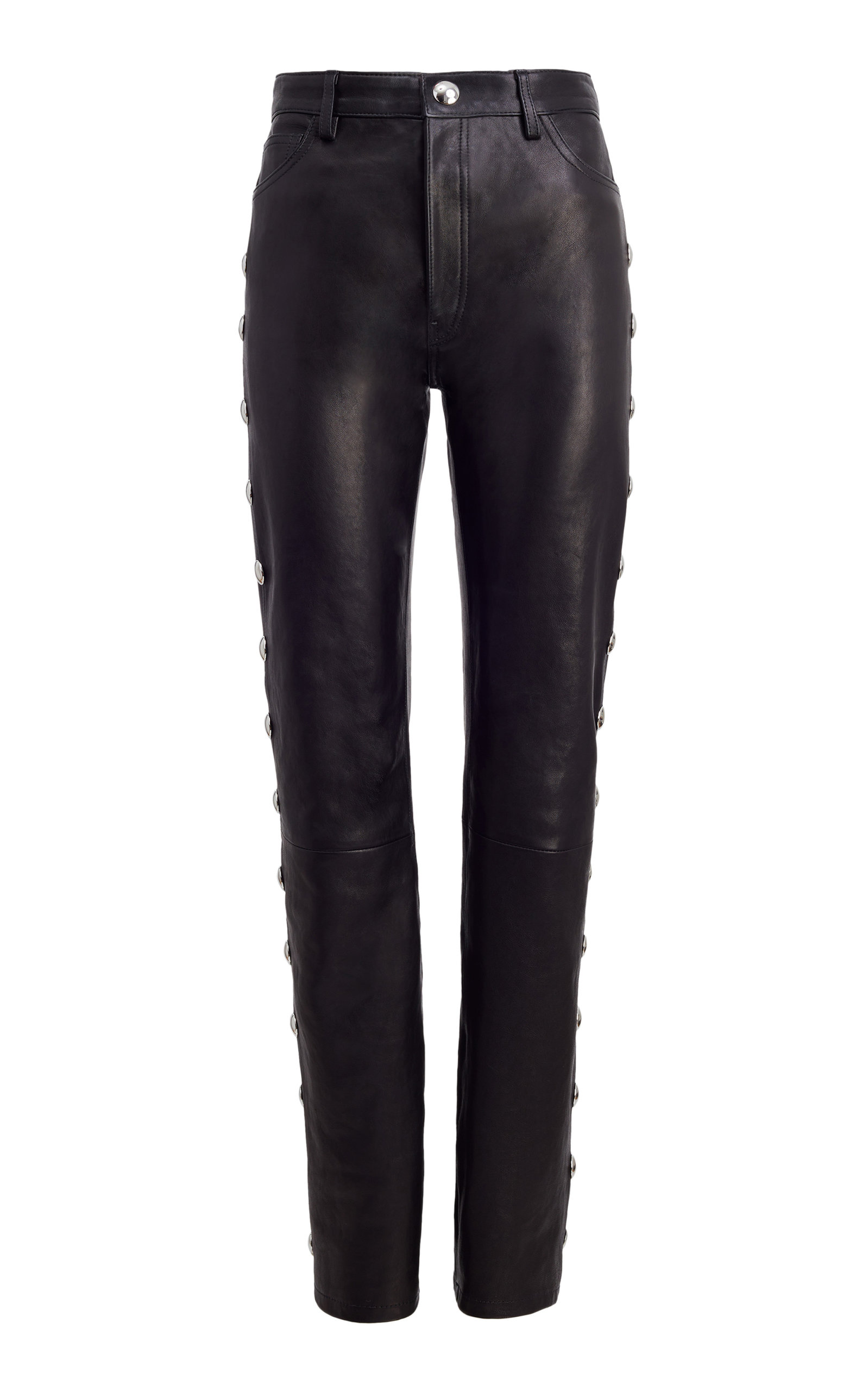 Khaite Women's Danielle Studded Leather Pants In Black | ModeSens