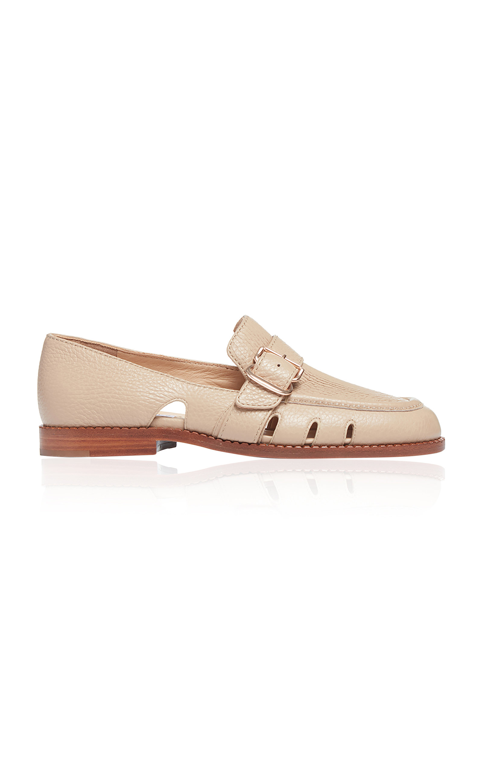 X Clergerie Louis Raffia Trimmed Platform Derby Shoes in Beige - Gabriela  Hearst