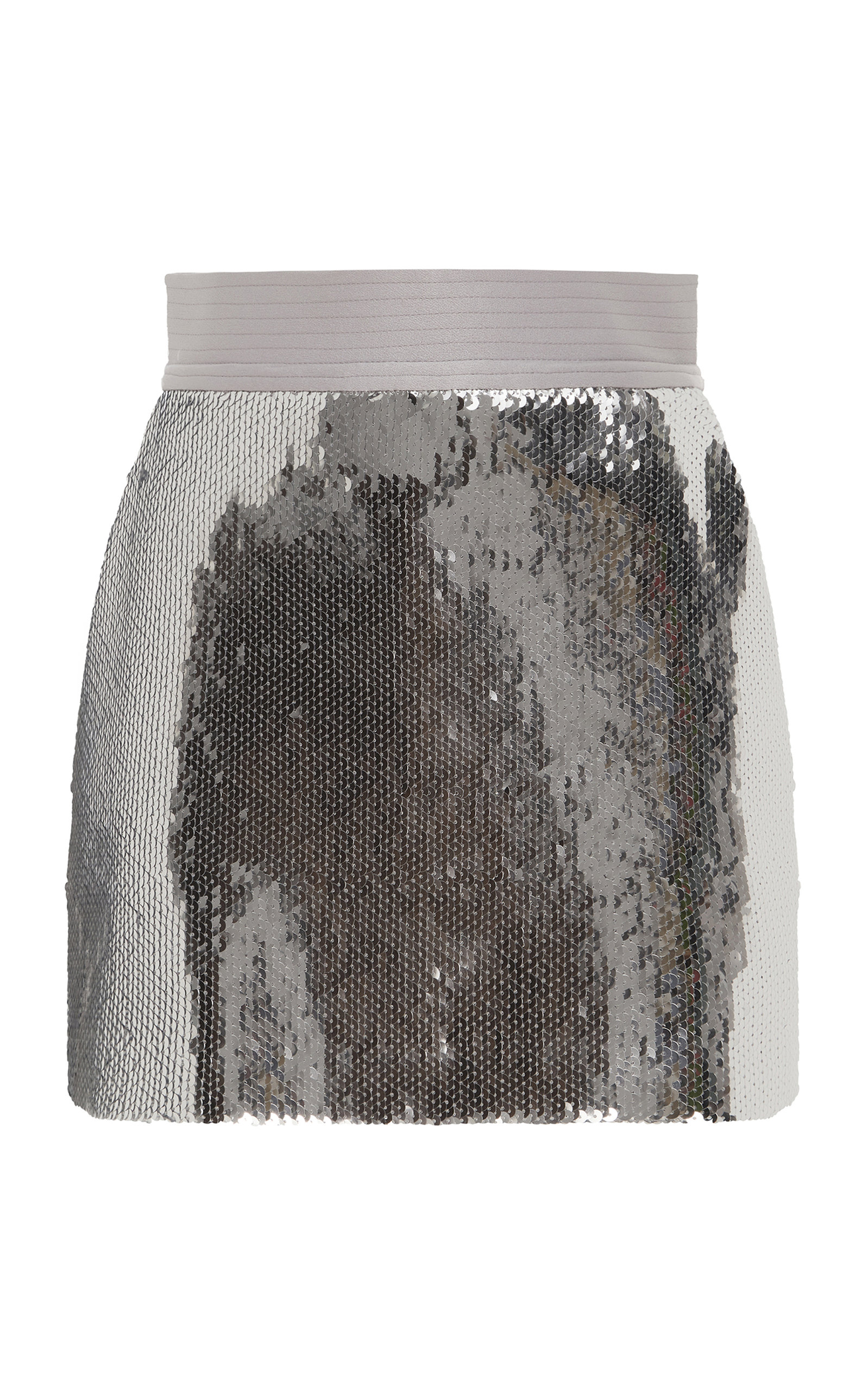 Alex Perry Women's Delon Sequinned Mini Skirt In Silver,gold | ModeSens