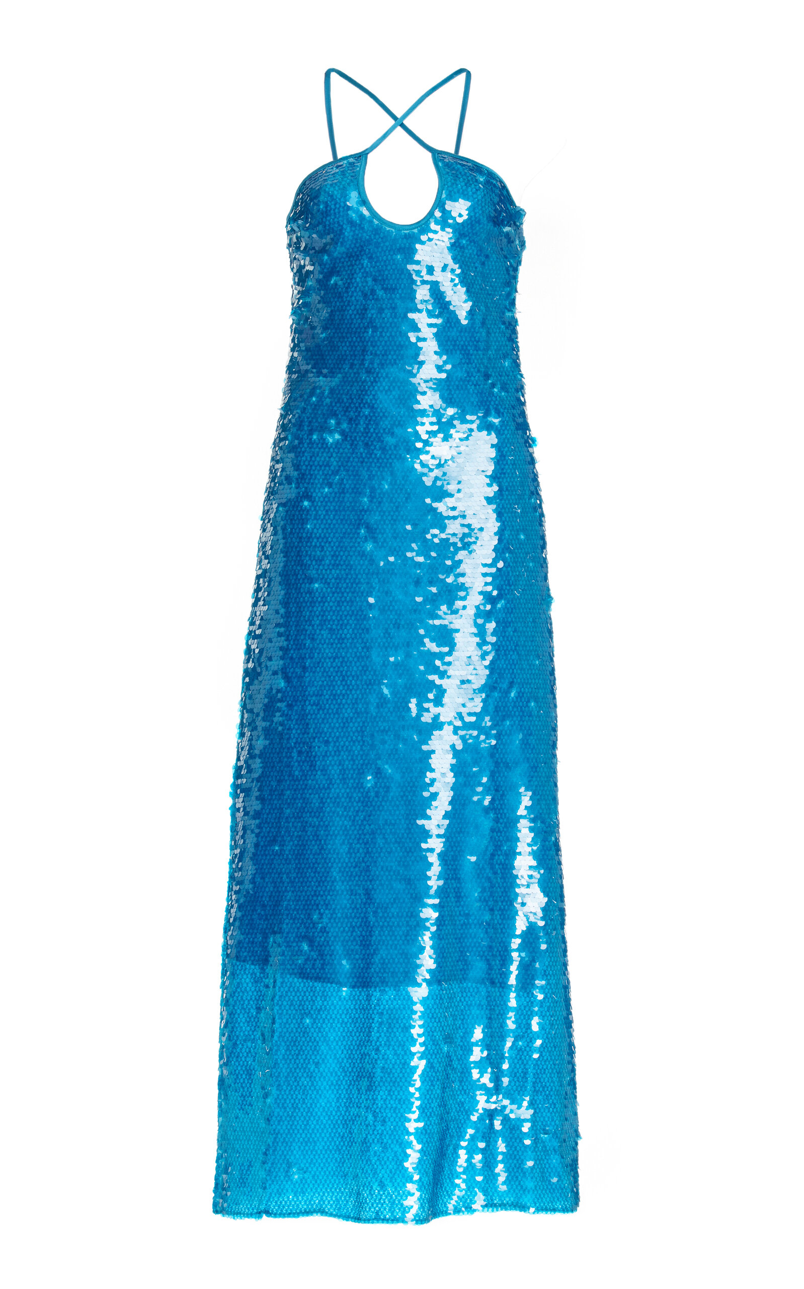 CULT GAIA LILY SEQUINED HALTER MAXI DRESS