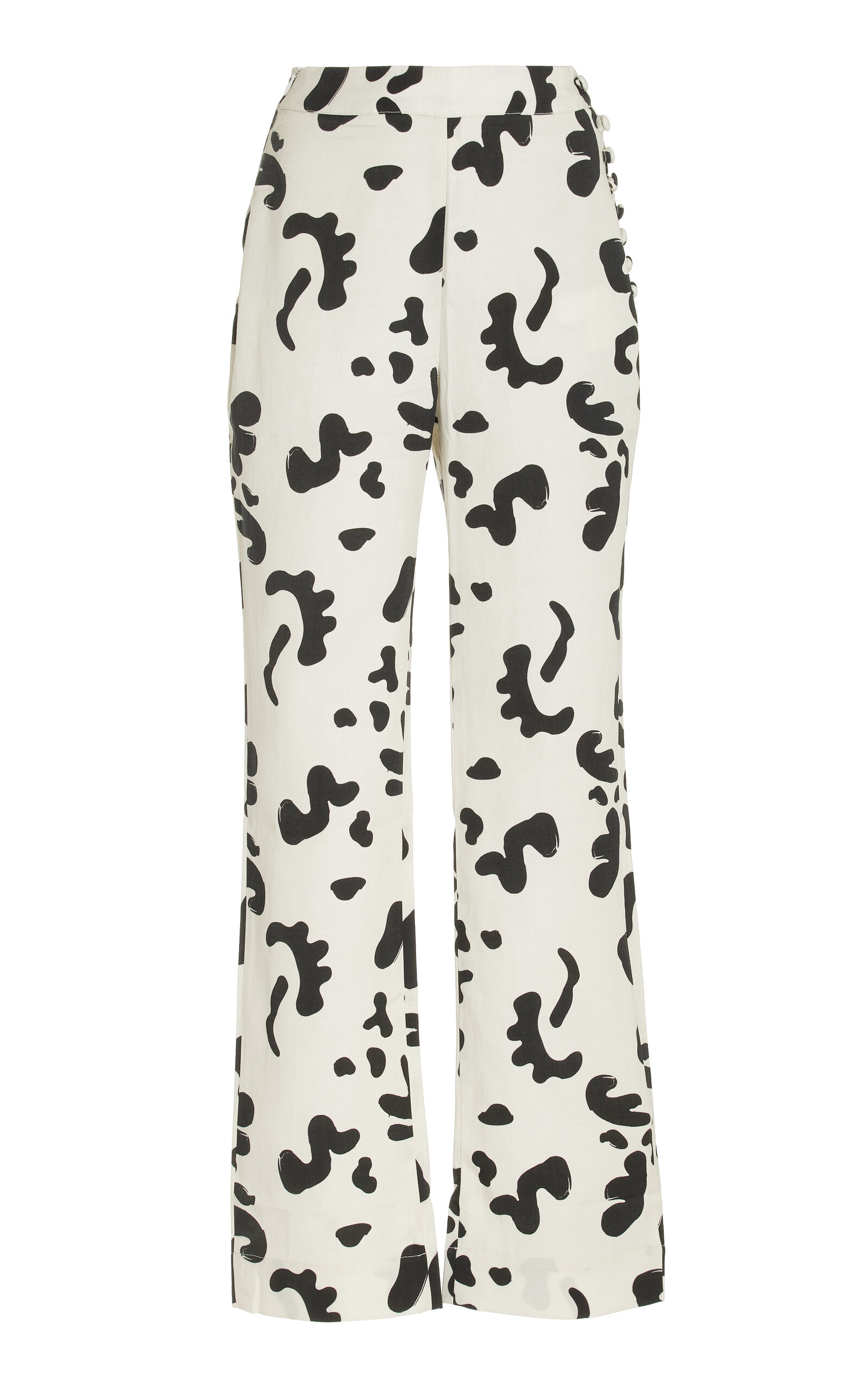 Viola Printed Slub Pants