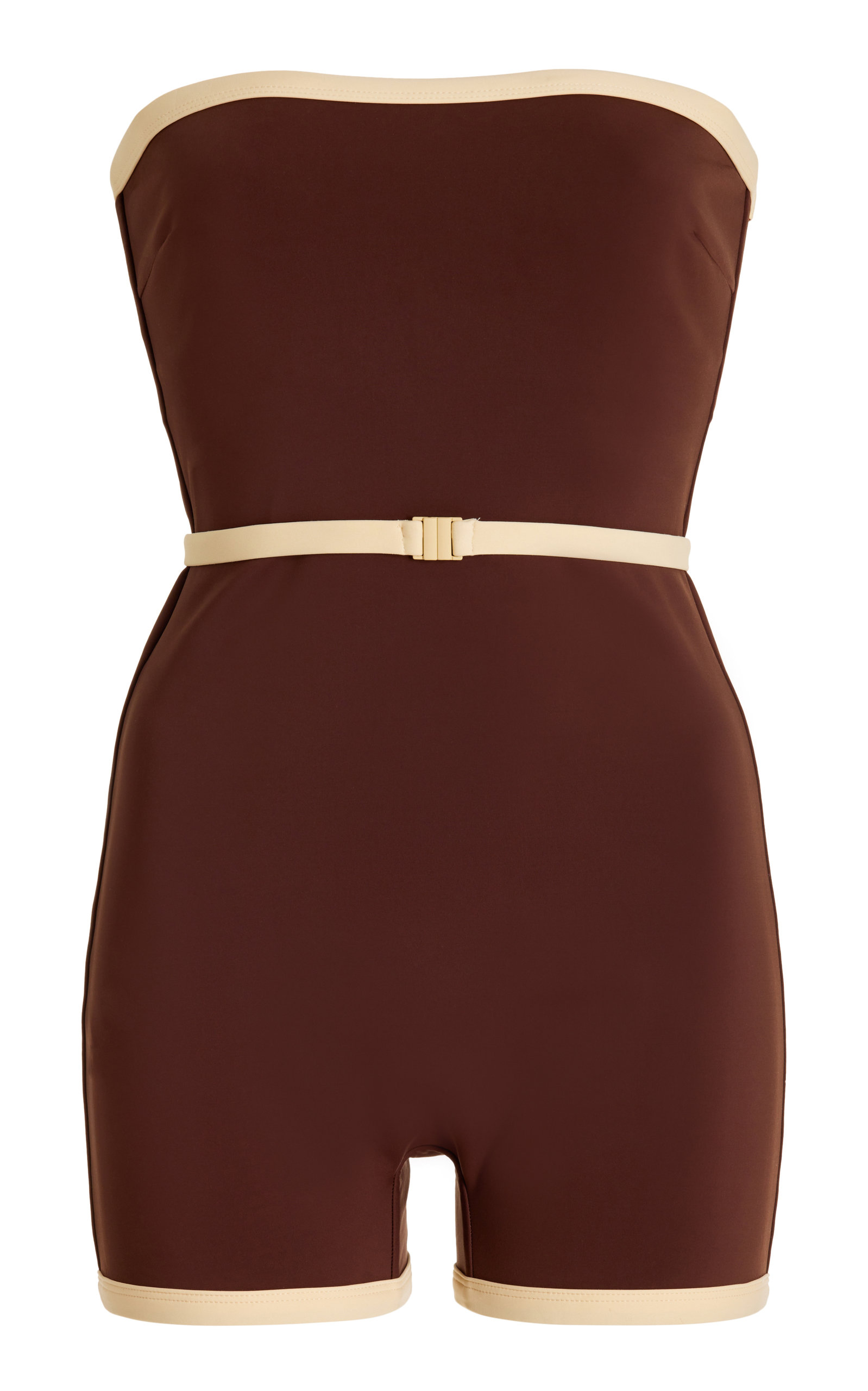 Sir Women's Jeanne Convertible Belted One-piece Swimsuit In Brown ...