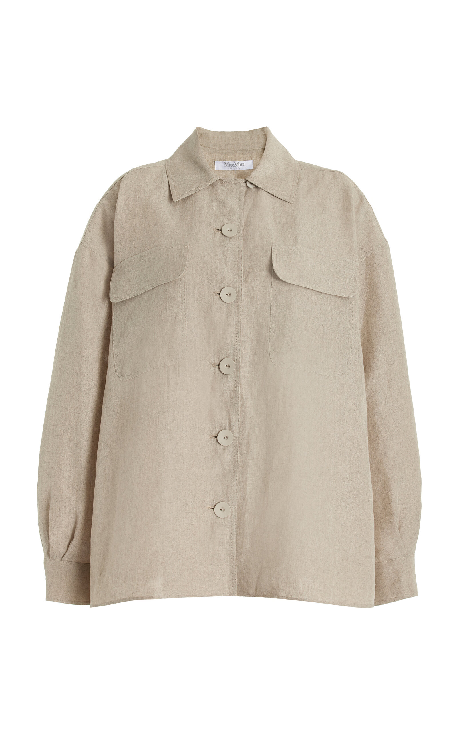 Max Mara Linen Shirt In Beige | ModeSens