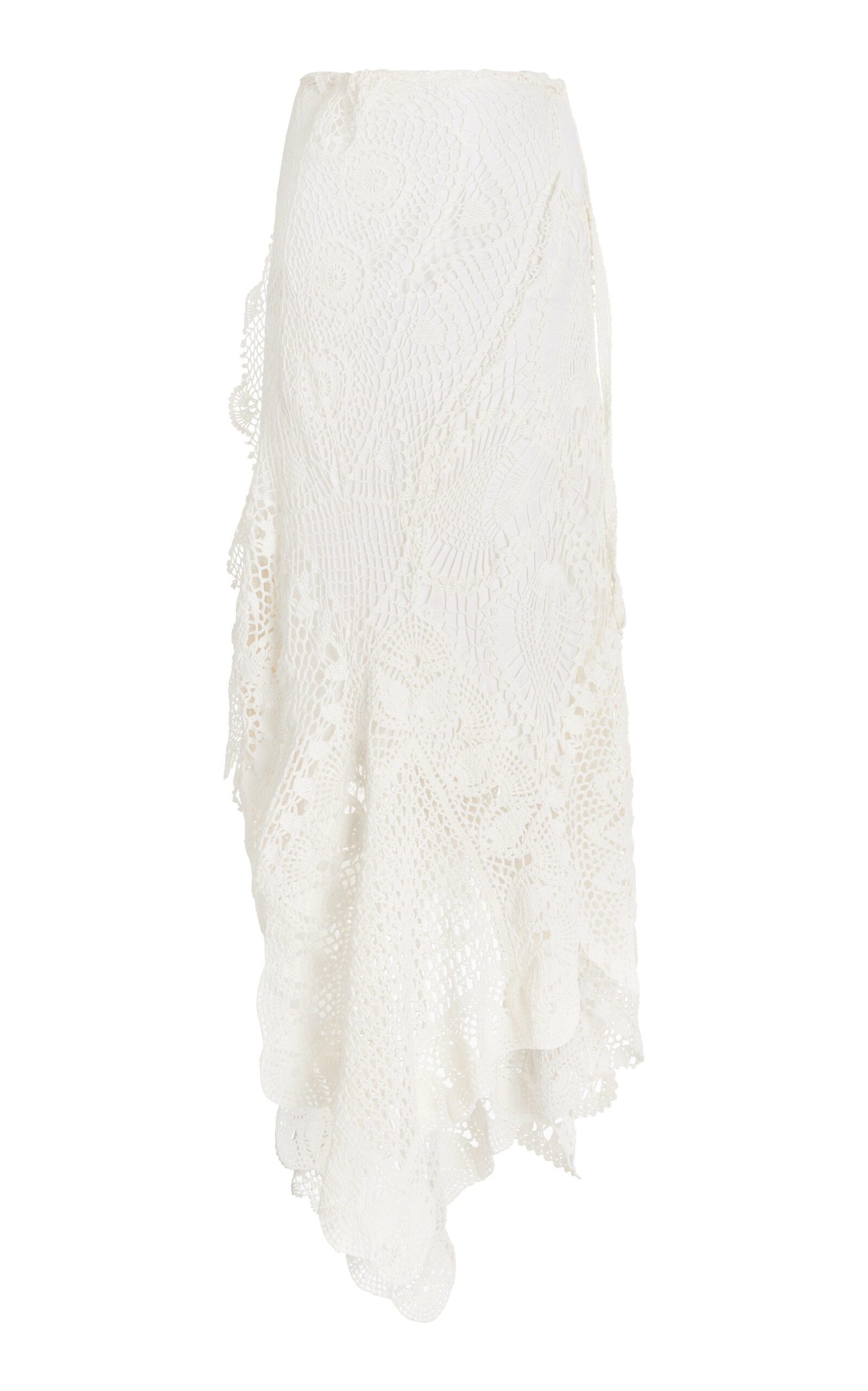 The Row Camile Crochet Cotton-silk Maxi Skirt In White | ModeSens