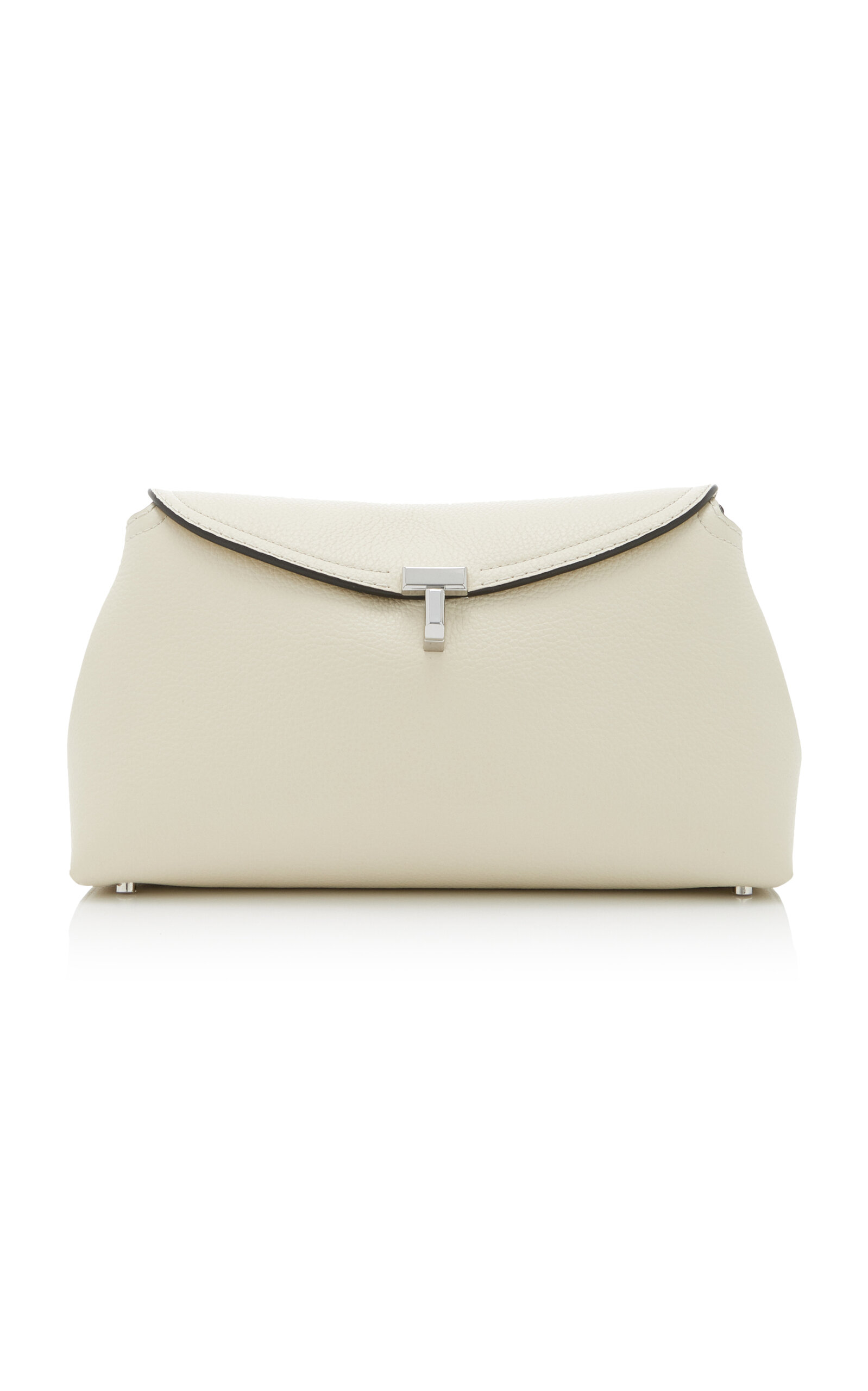 T-Lock Leather Clutch