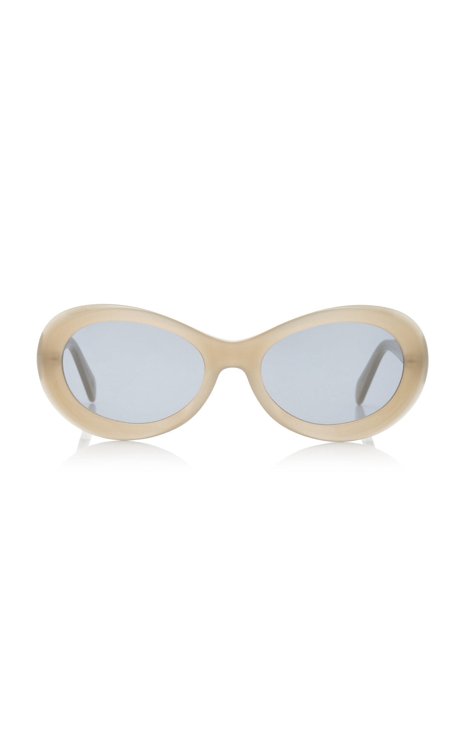 TOTÊME THE OVALS ROUND-FRAME ACETATE SUNGLASSES