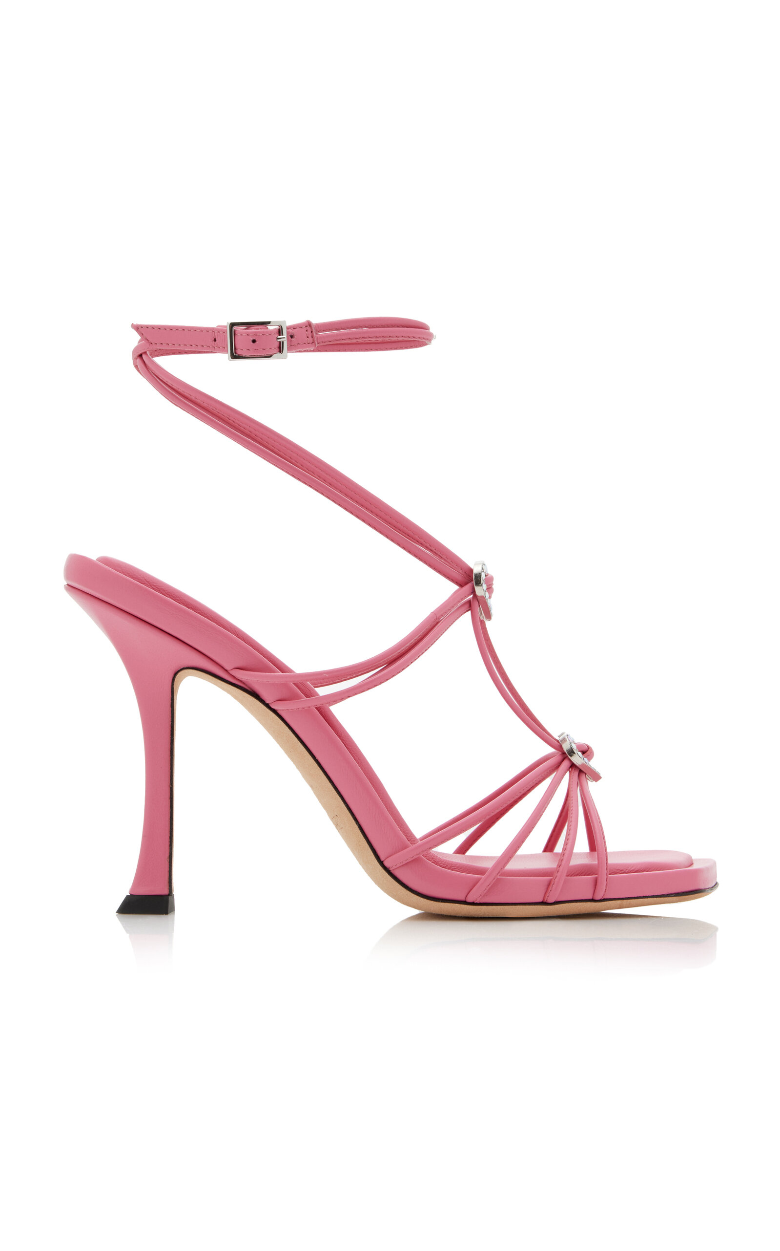 JIMMY CHOO INDIYA LEATHER SANDALS