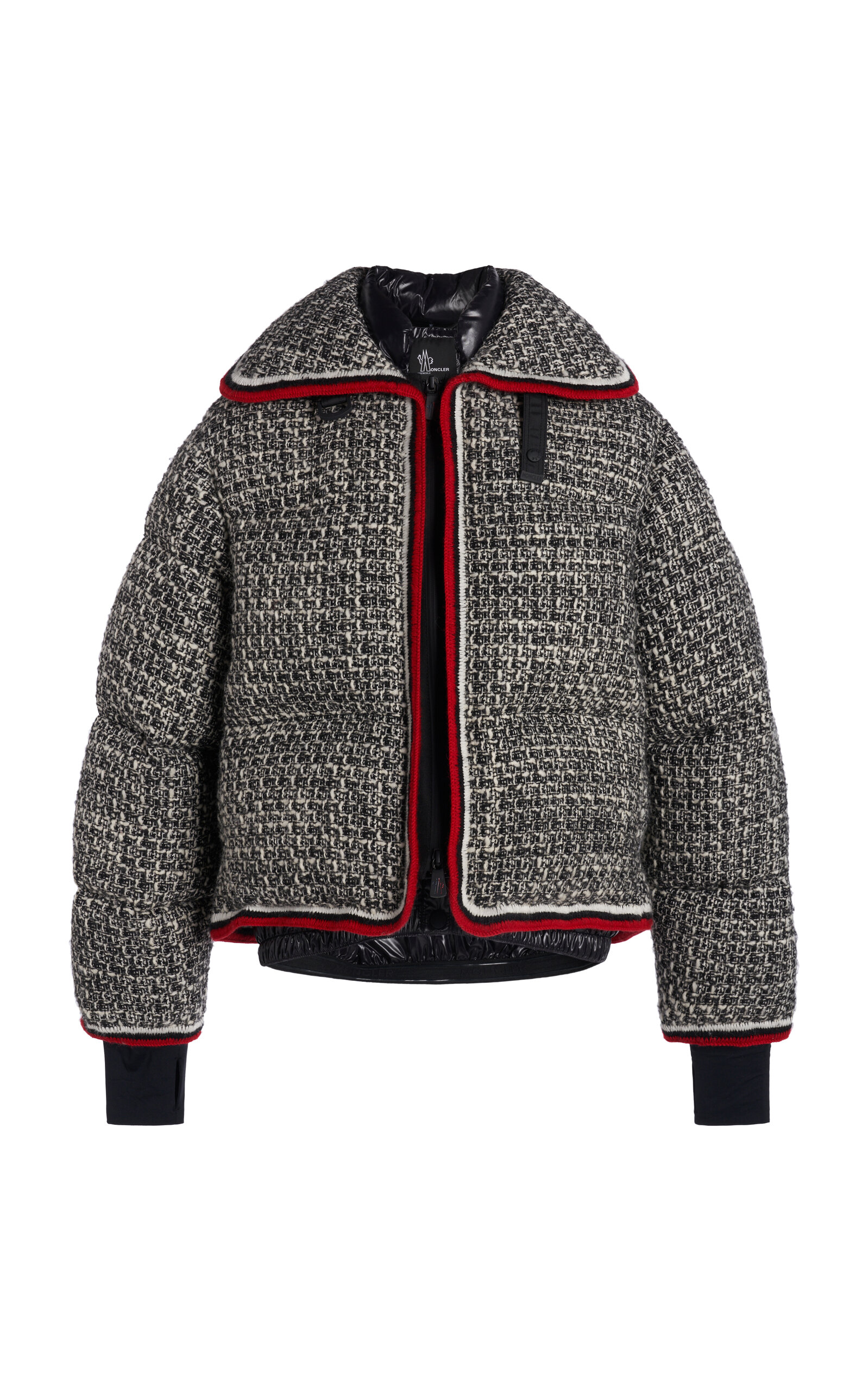 Eterlou Down Tweed Bomber Jacket