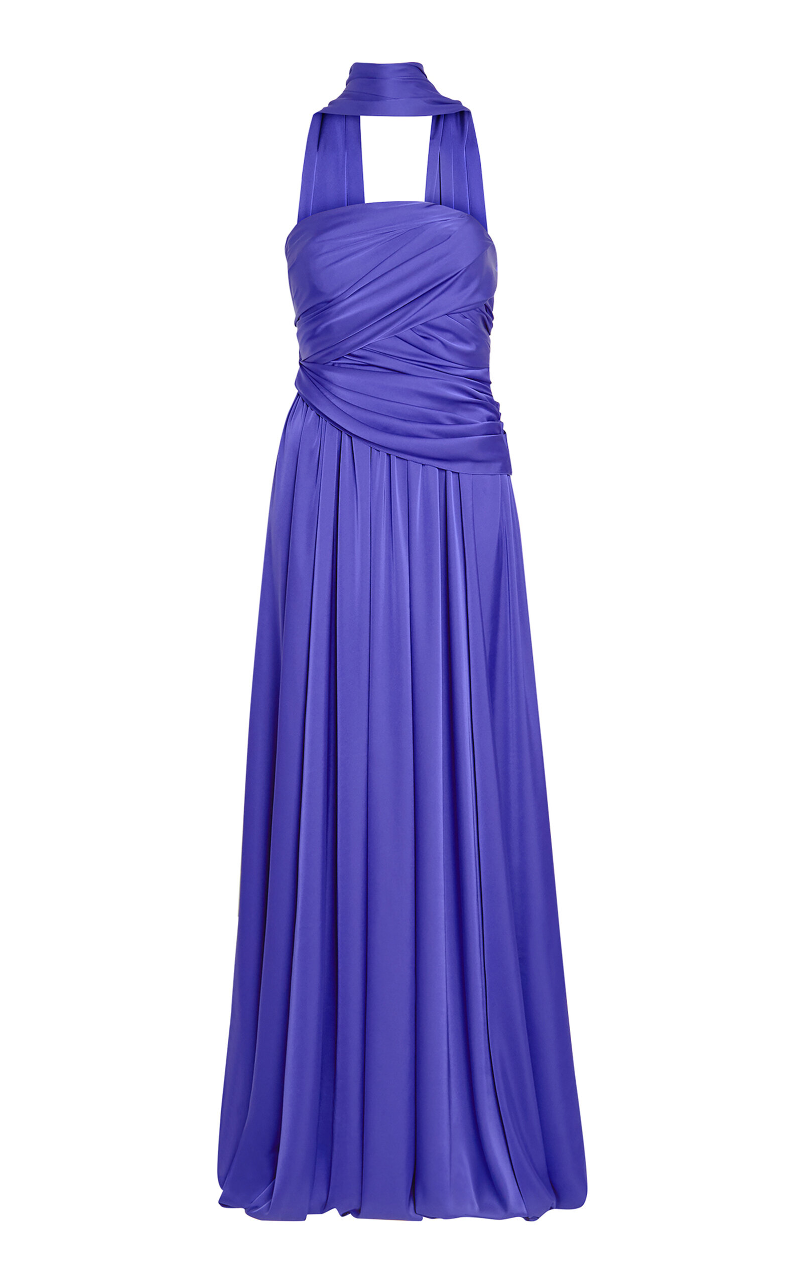 Safiyaa Women's Victoire Draped Gown In Purple | ModeSens