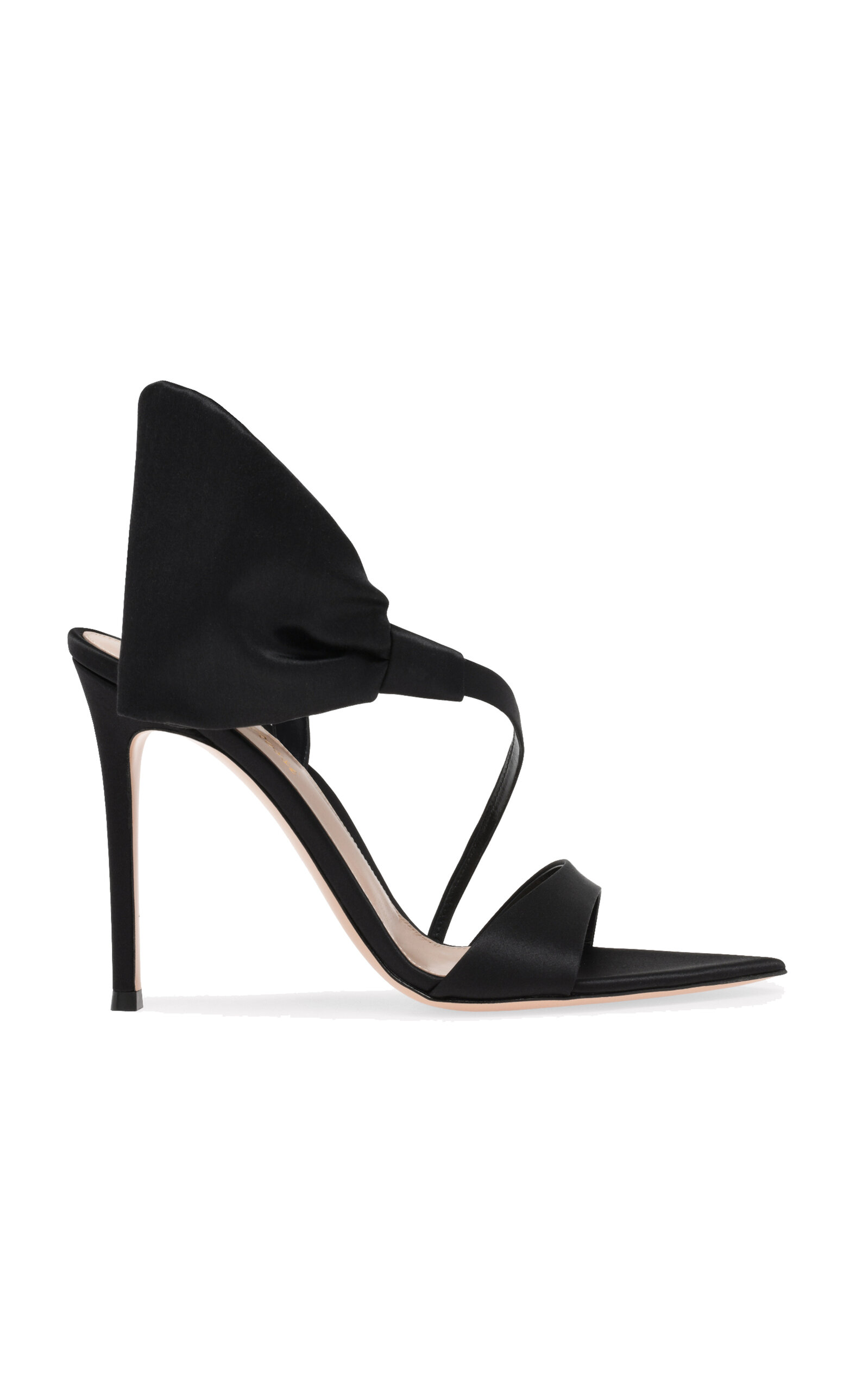 Gianvito Rossi: Beige Pointed Heeled Sandals | SSENSE