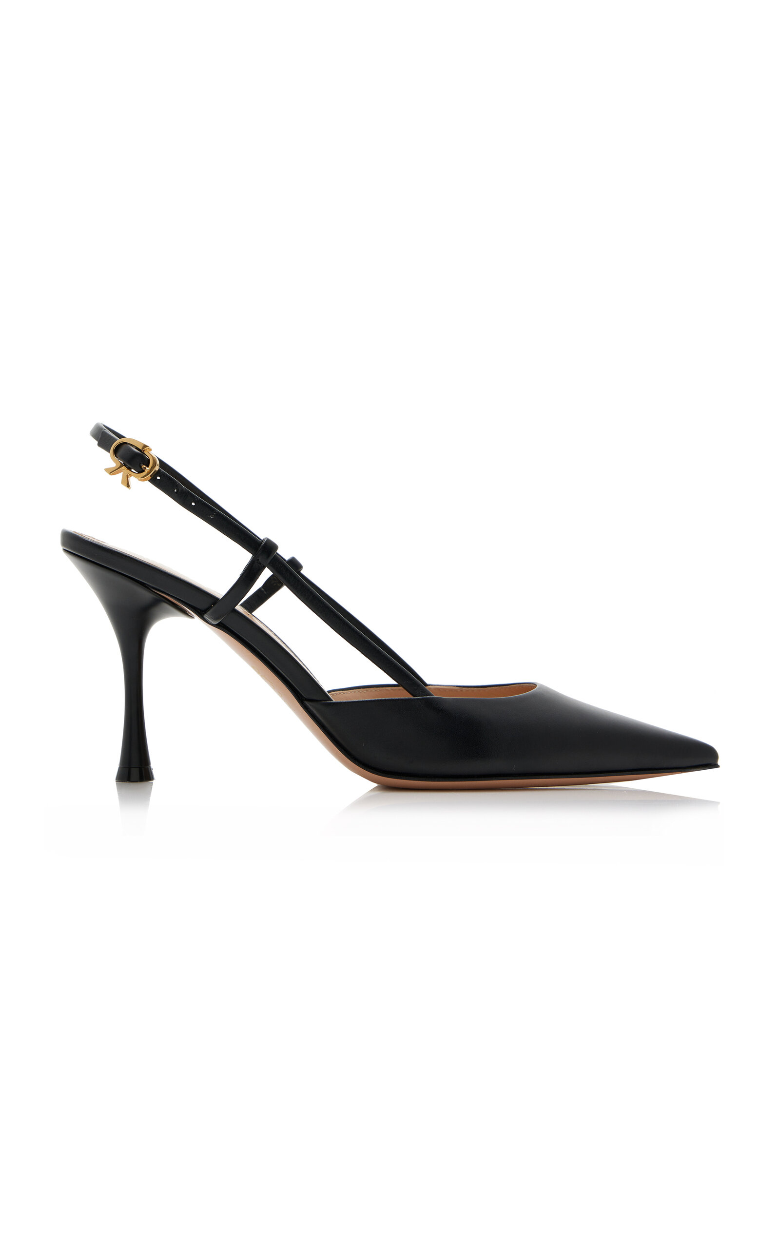 GIANVITO ROSSI ASCENT LEATHER SLINGBACK PUMPS