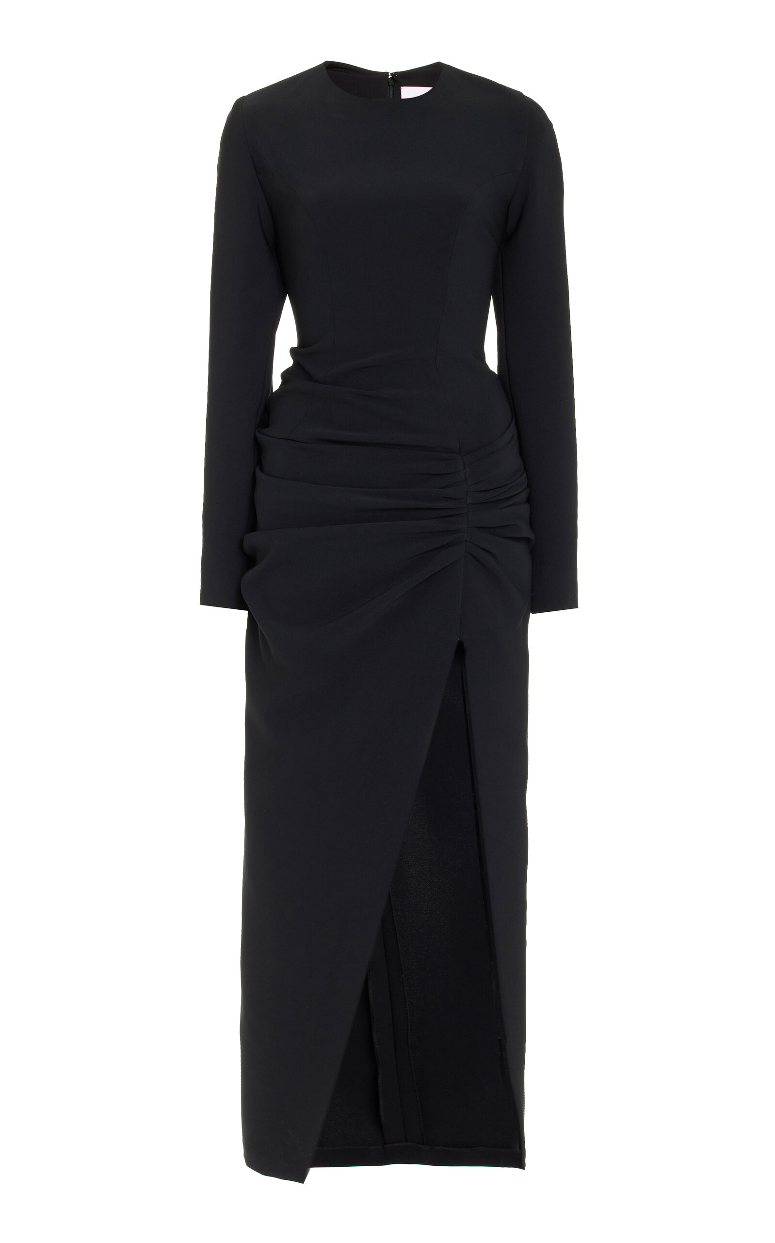 CAROLINA HERRERA STRETCH CREPE MIDI DRESS