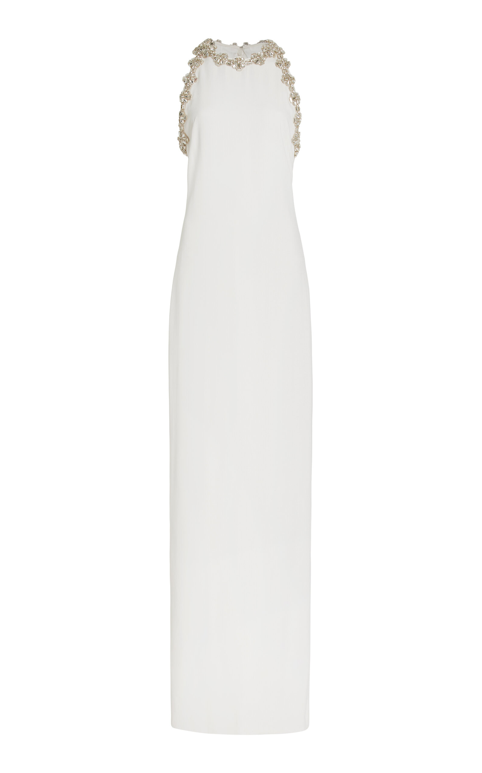 Monique Lhuillier Embellished Gown In White