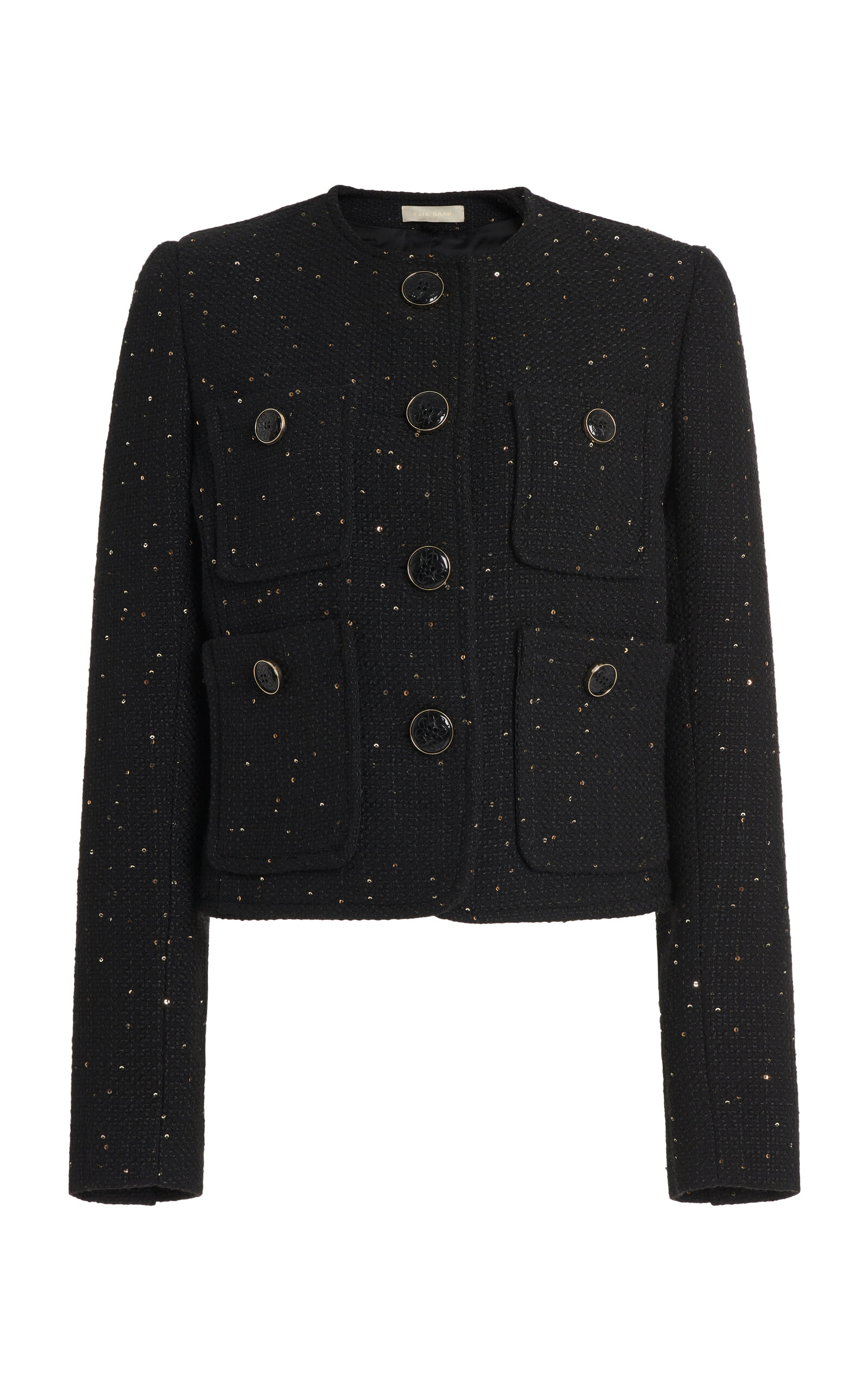 Elie Saab Women's Tweed Jacket In Black | ModeSens