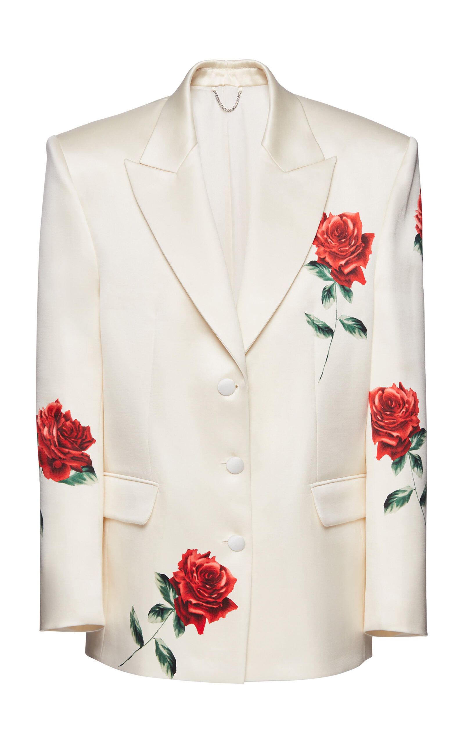 MAGDA BUTRYM FLORAL SILK-WOOL BLAZER