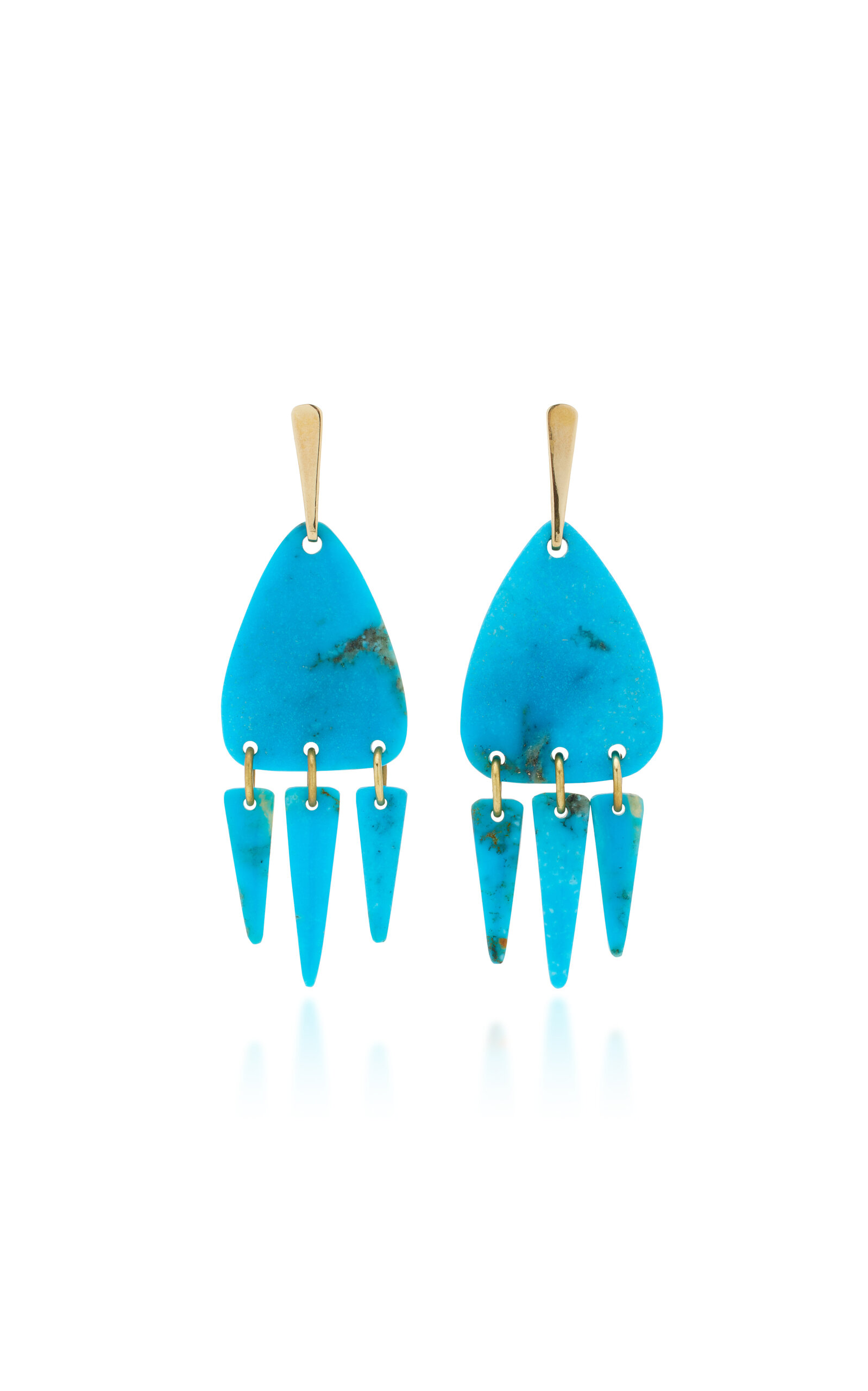 Four Directions Earring in Kingman Turquoise