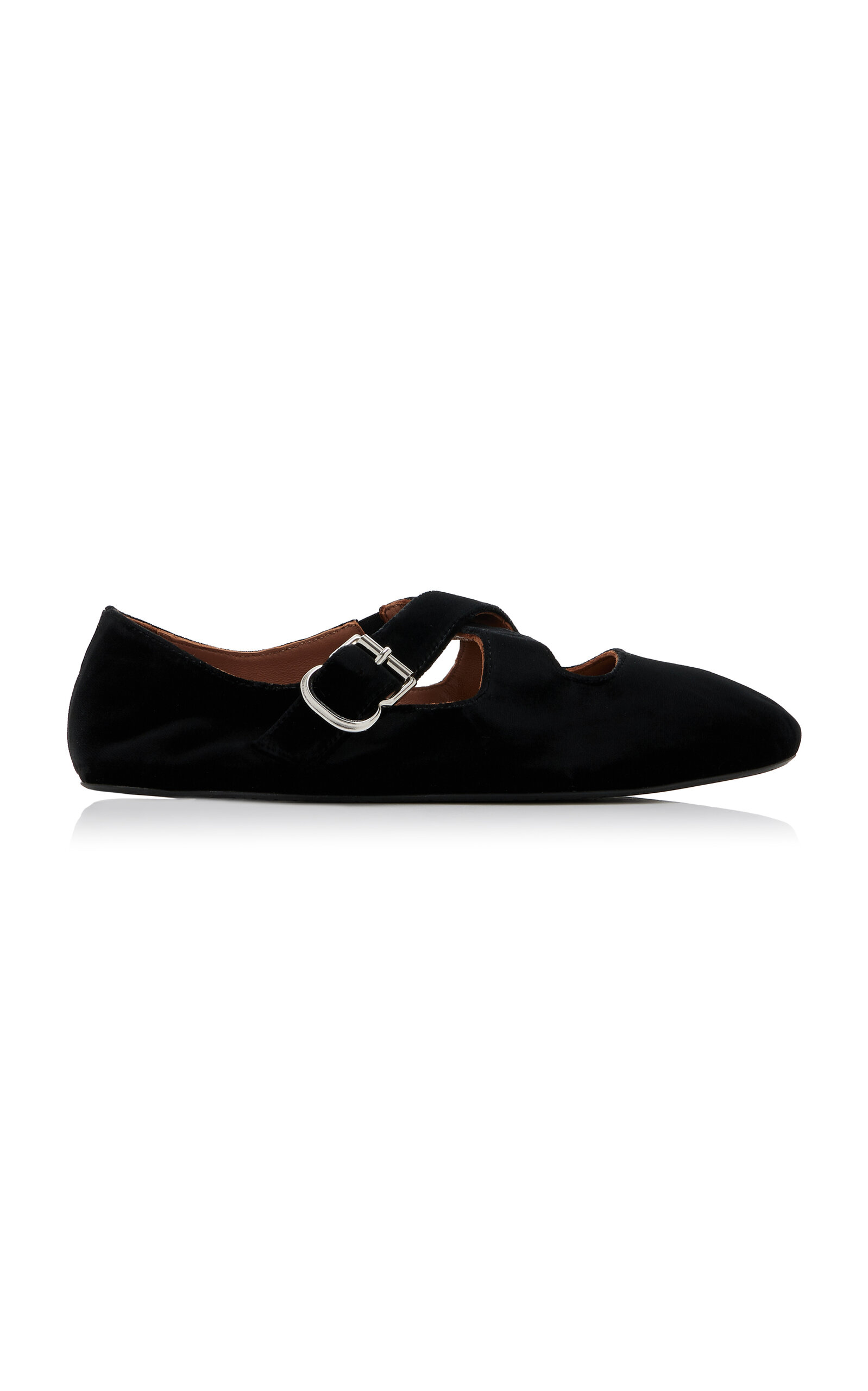 ALAÏA Velvet Ballet Flats