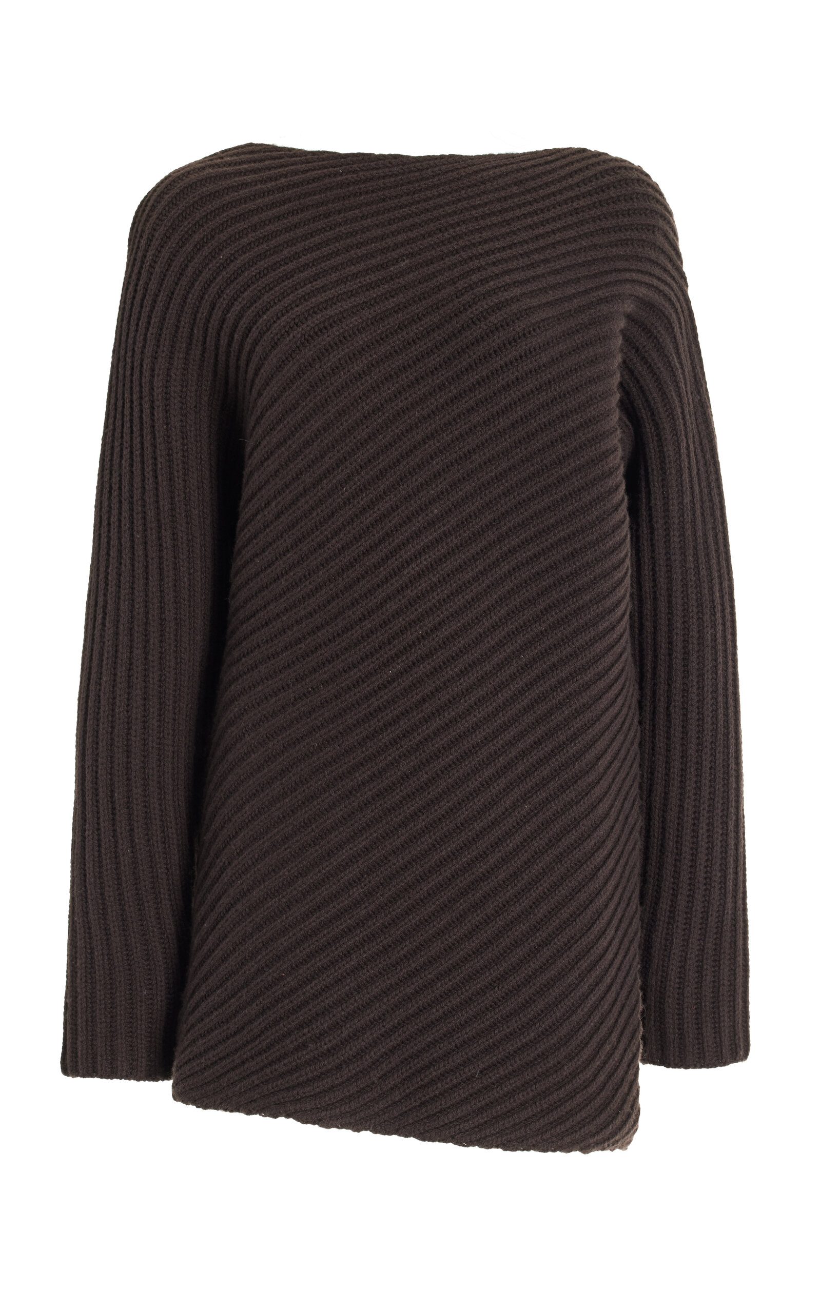 Toteme Twisted Ribbed-Knit Wool Sweater