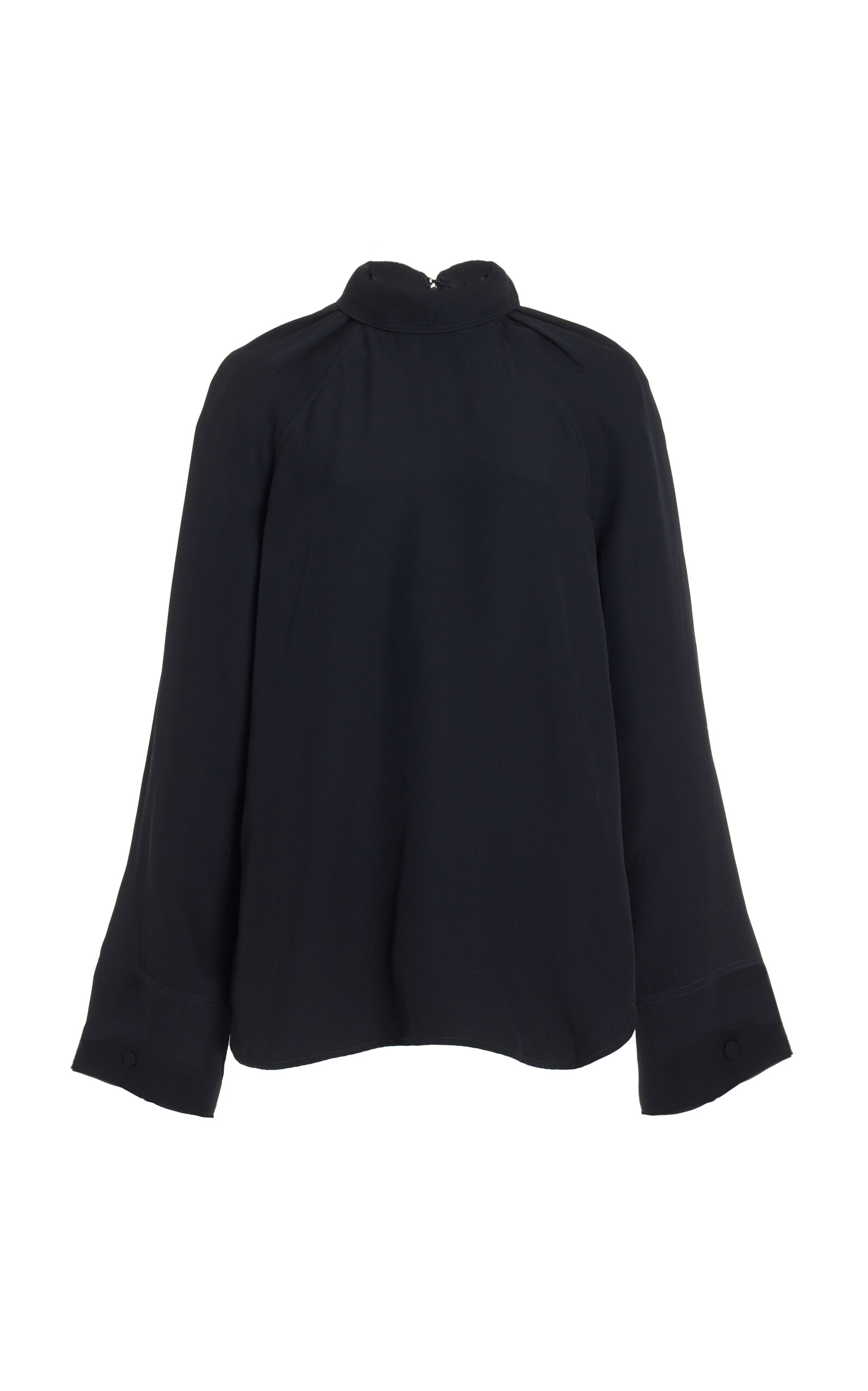 TOTÊME HIGH-NECK CREPE TOP