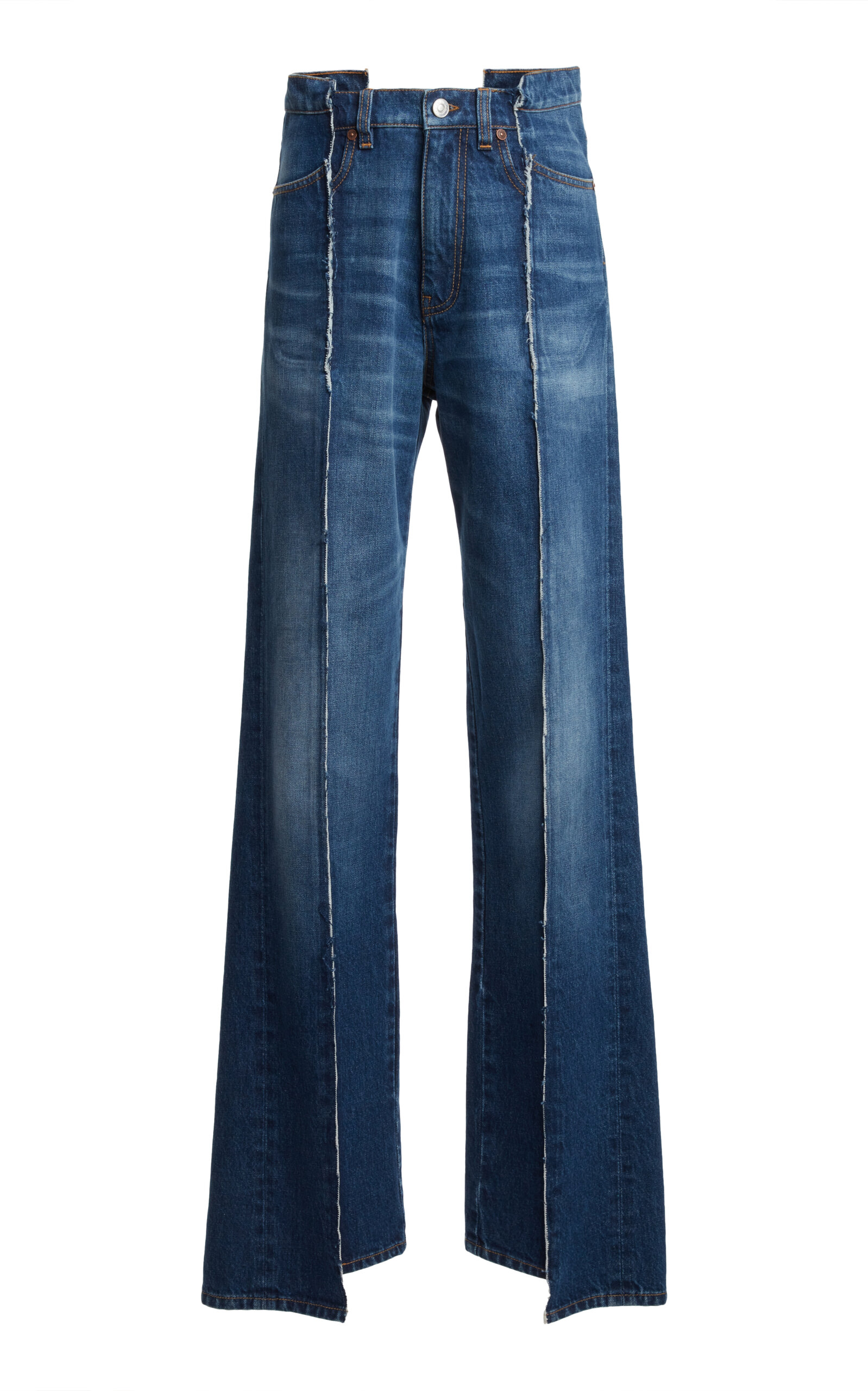 VICTORIA BECKHAM MID-RISE STRAIGHT-LEG JEANS