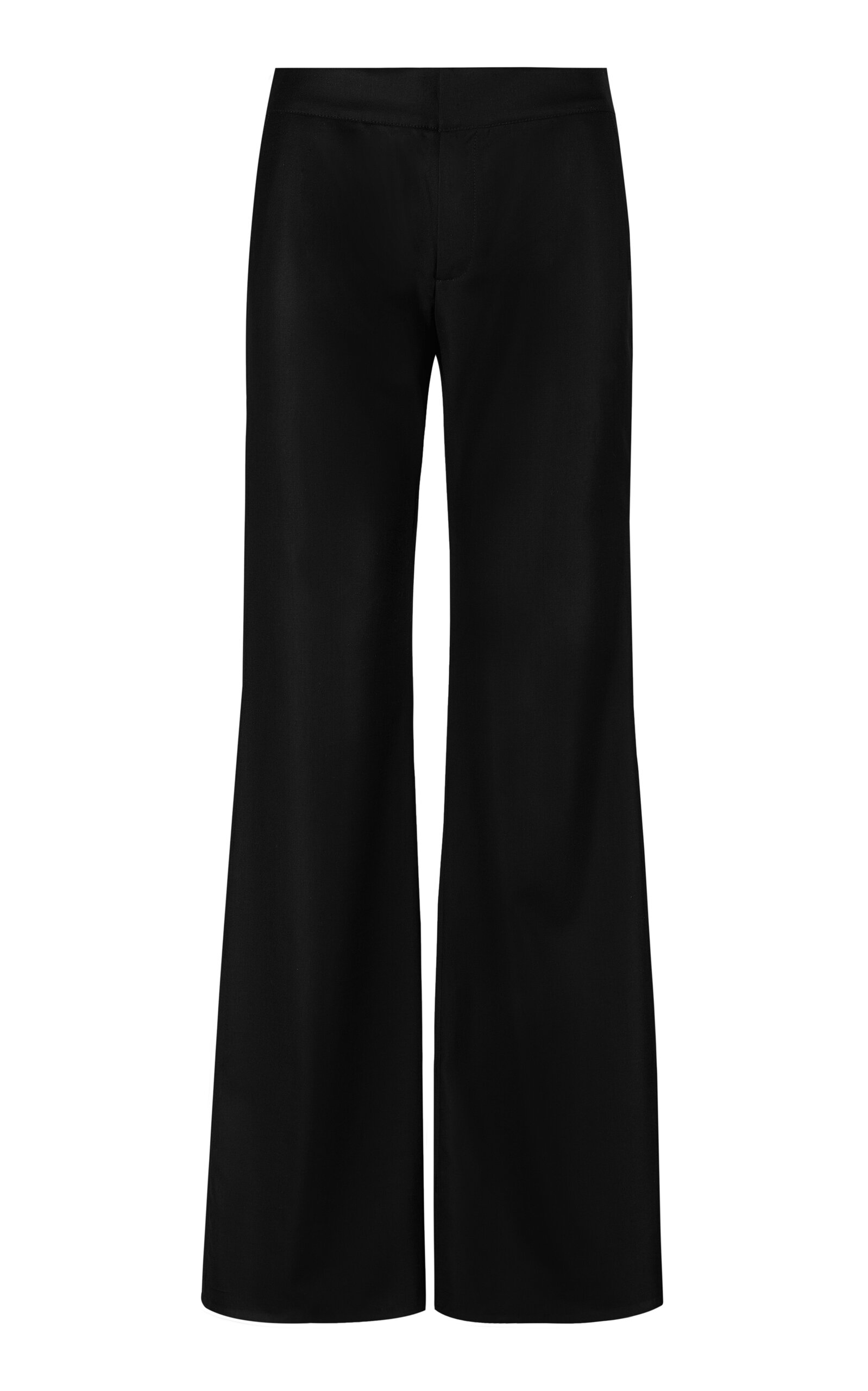 La Valiente Stretch Cotton Wide-Leg Pants