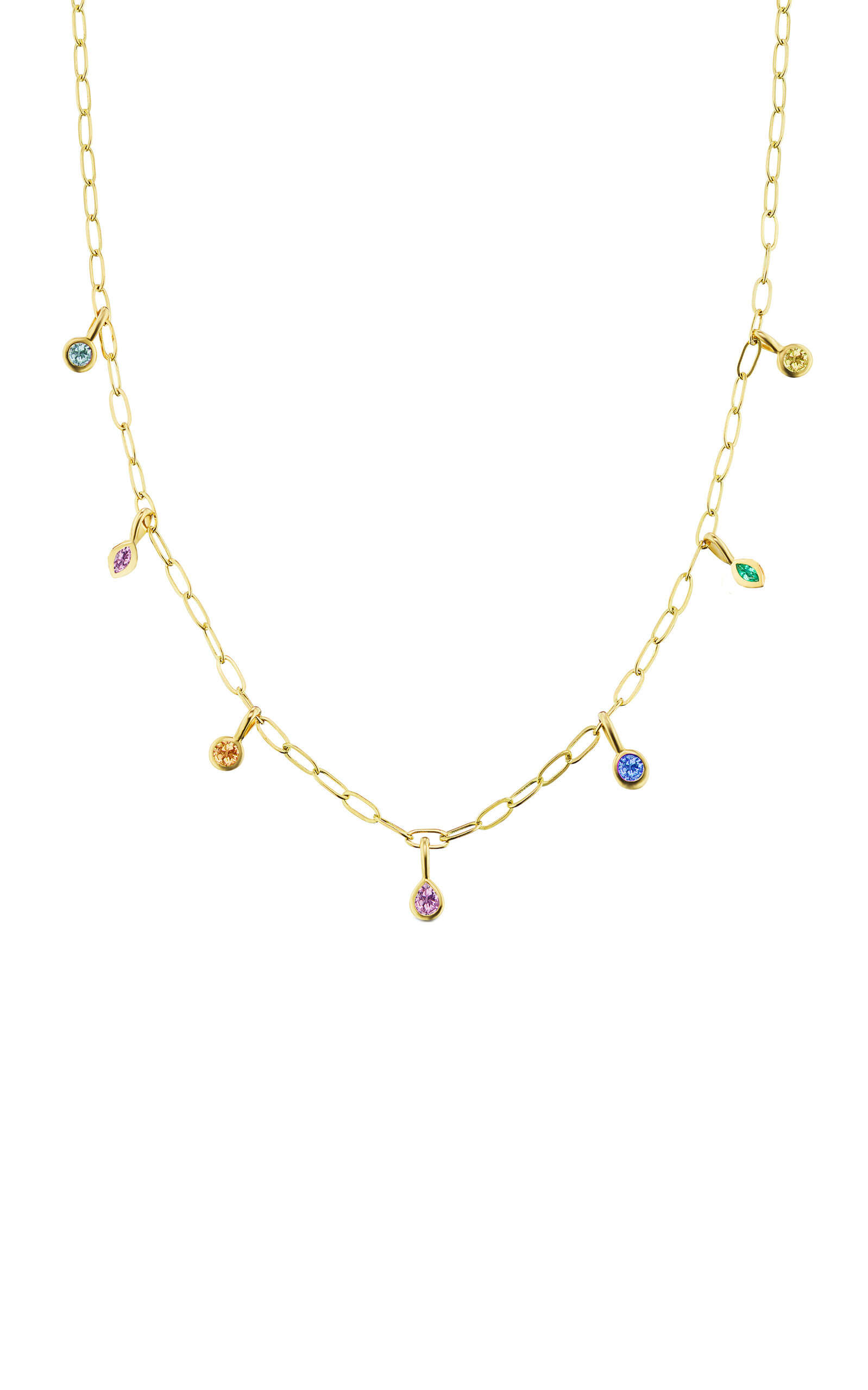 Sorellina Women's Monroe 18k Yellow Gold, Sapphire, & Emerald Necklace In Multi